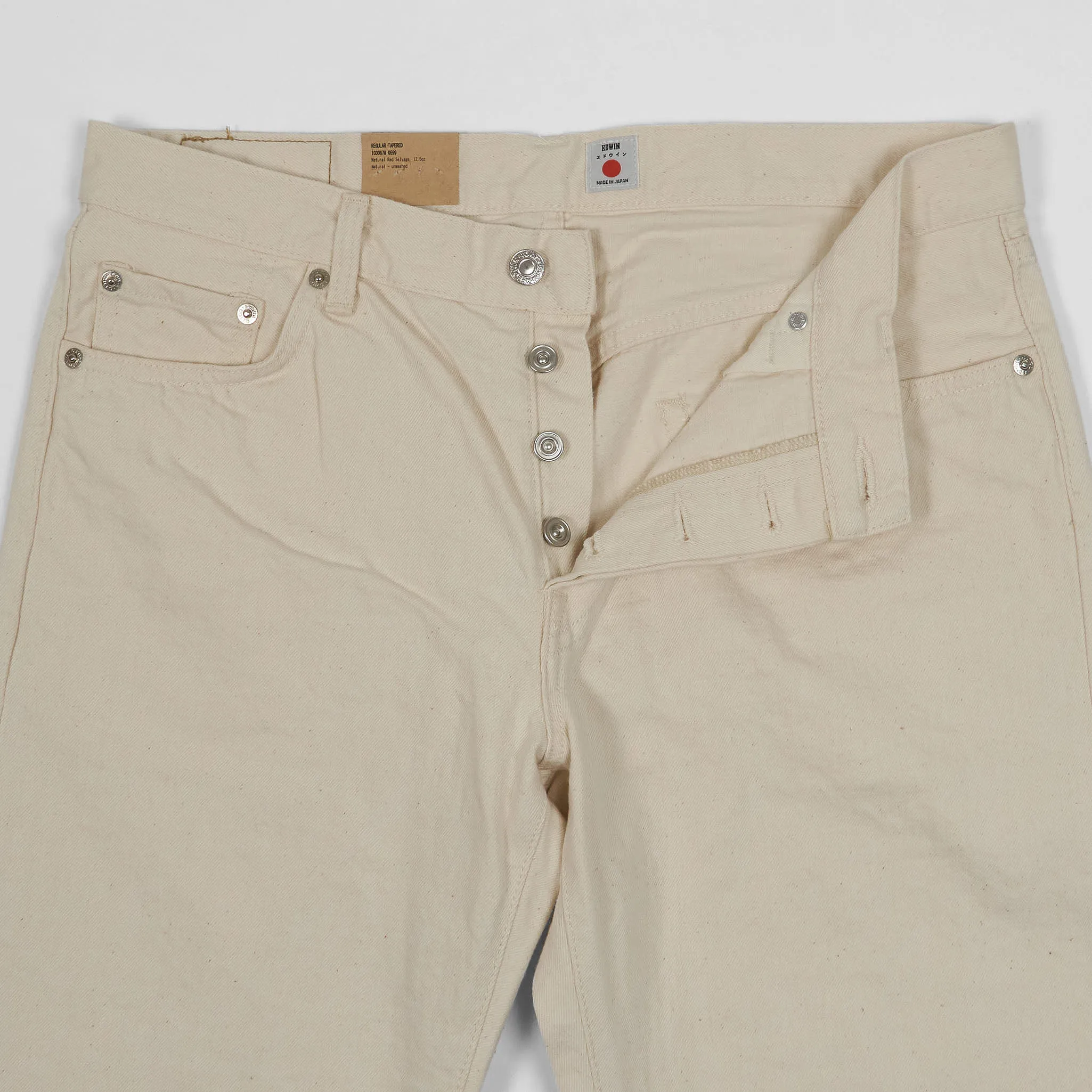 Edwin Regular Tapered Natural Selvage Denim Jeans sold by DeeCee style product image thumbnail 4