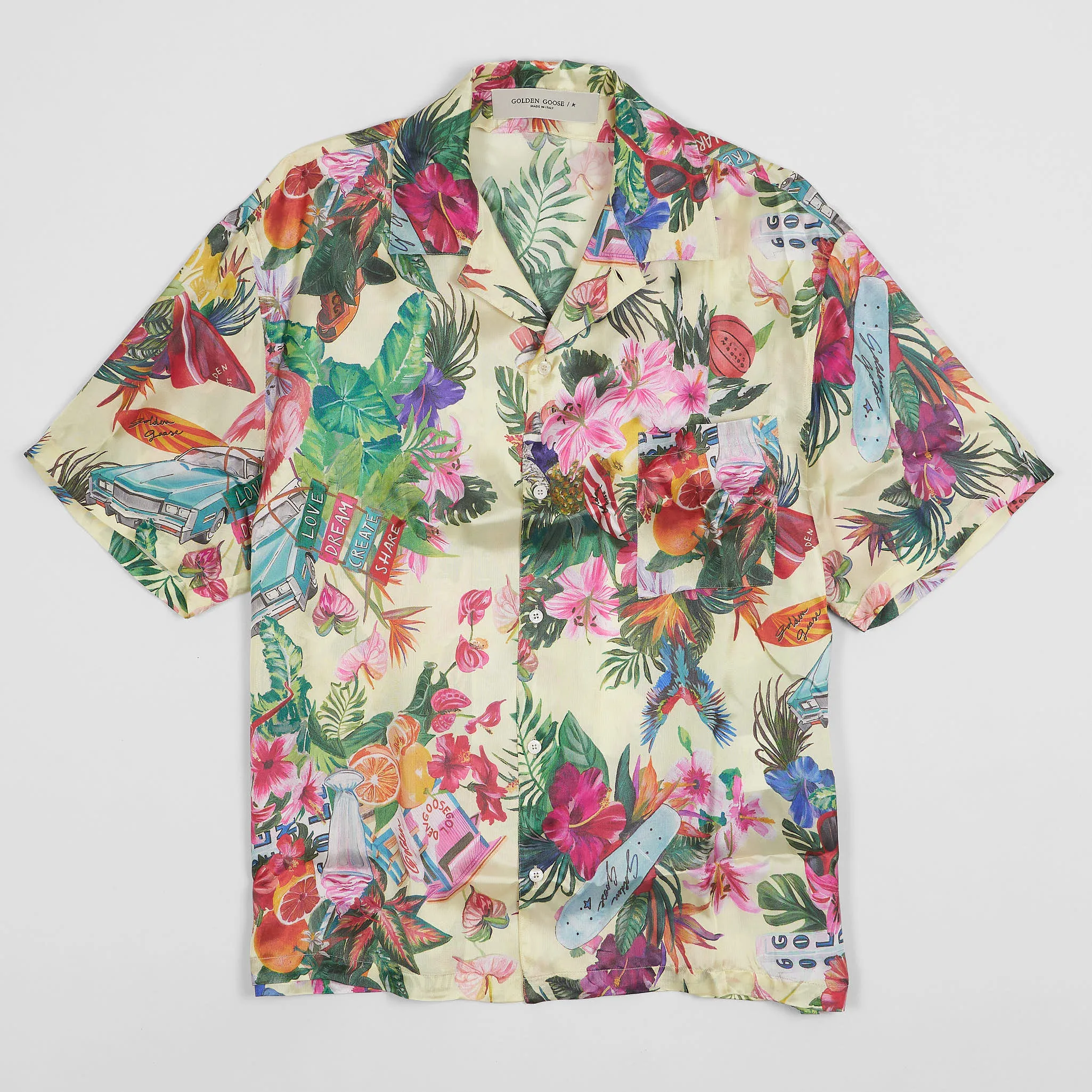 Golden Goose Boxy Journey Short Sleeve Miami Shirt sold by DeeCee style