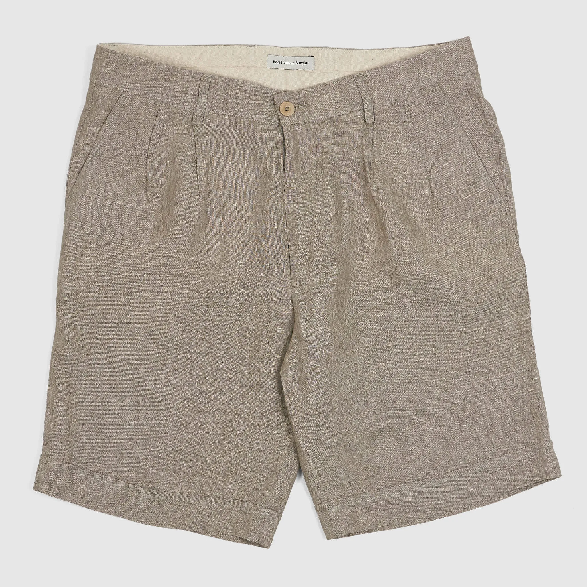 East Harbour Surplus Linen Bermuda Shorts sold by DeeCee style