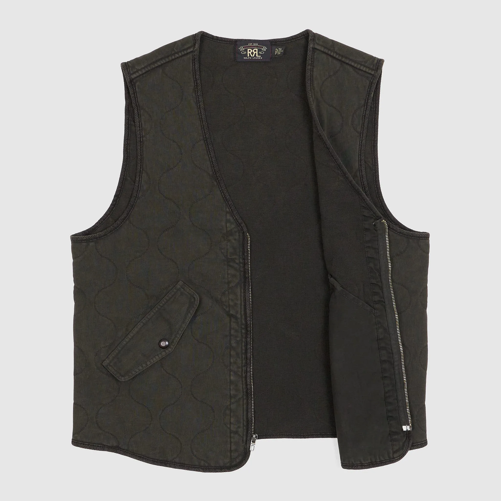 Double RL Quilted Cotton Vest sold by DeeCee style product image thumbnail 3