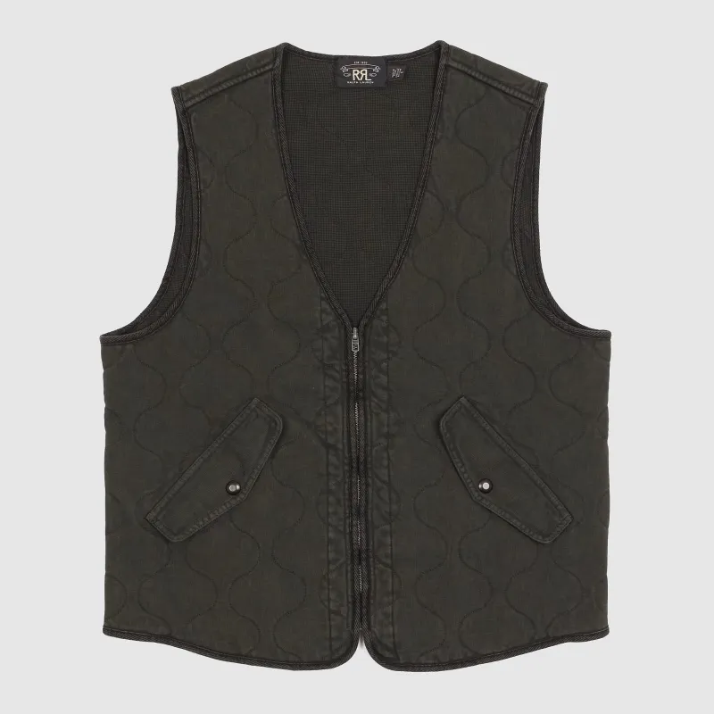 Double RL Quilted Cotton Vest sold by DeeCee style