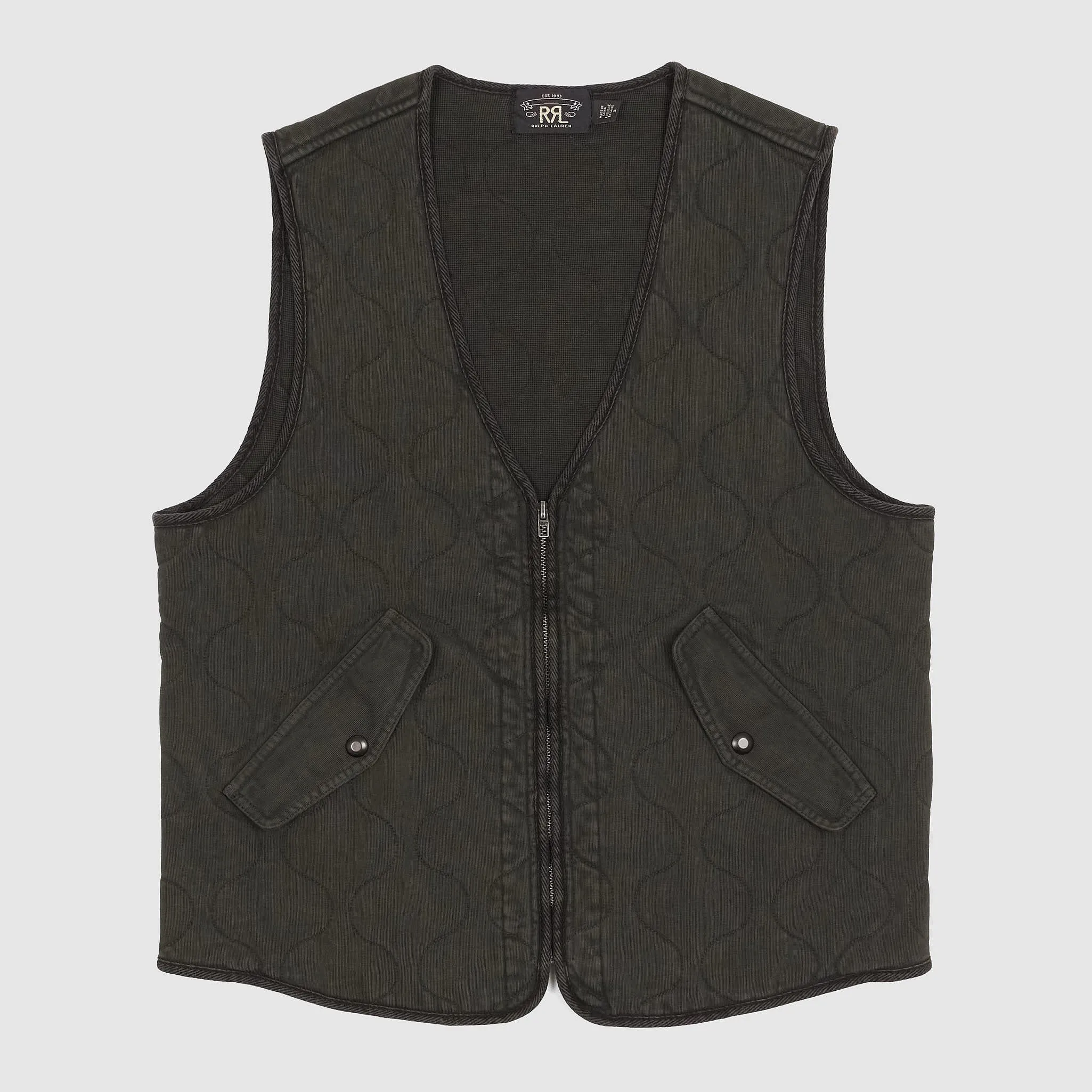 Double RL Quilted Cotton Vest sold by DeeCee style