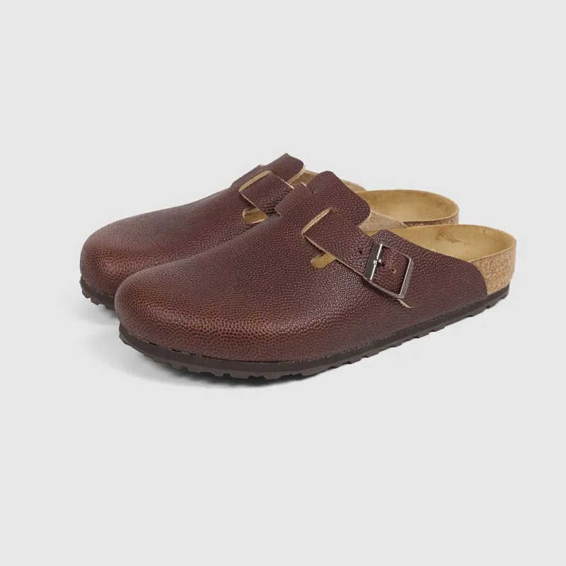 Birkenstock «Boston» Soft Footbed Football Leather Clogs sold by DeeCee style