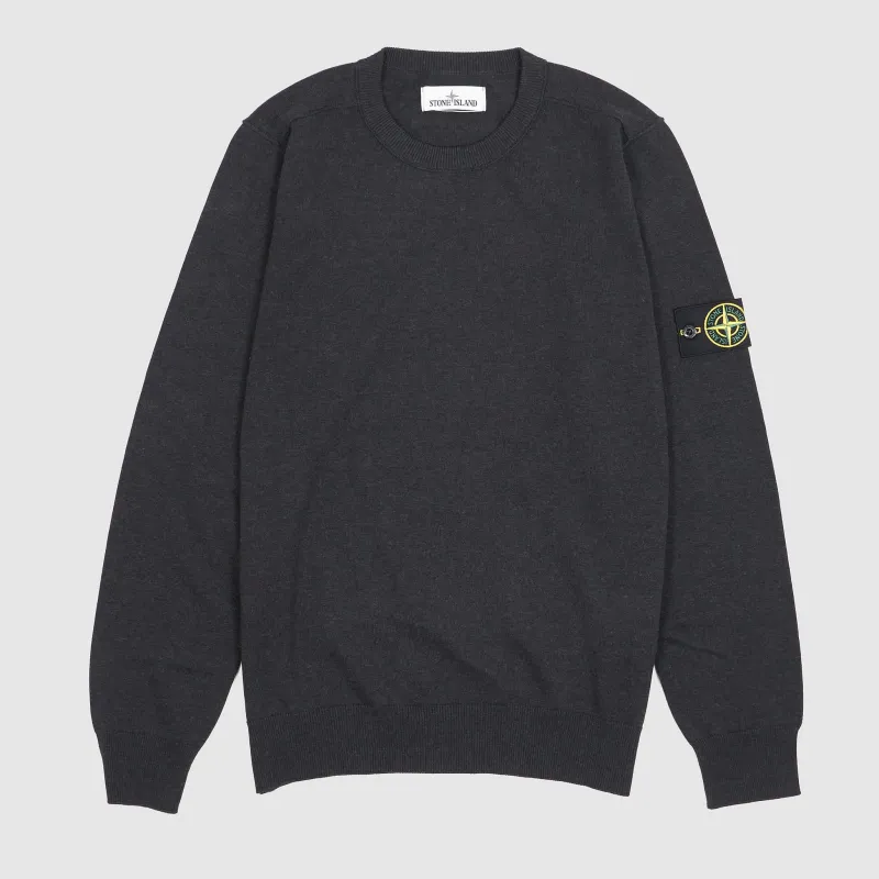 Stone Island Crew Neck Knitted Cotton Pullover sold by DeeCee style