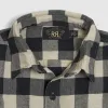 Double RL Long Sleeve Buffalo Check Twill Work Shirt sold by DeeCee style