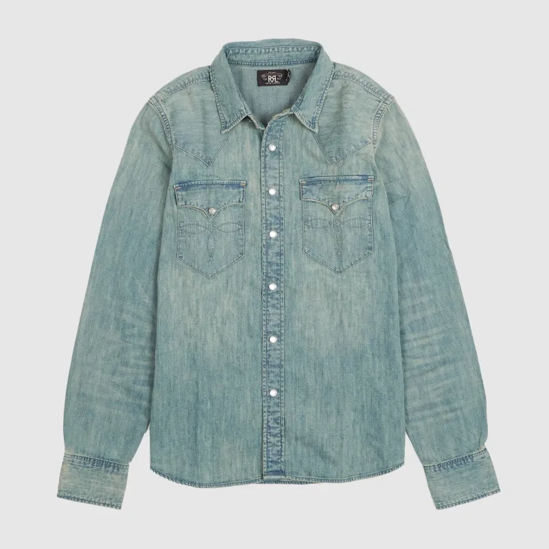 Double RL Ladies Western Denim Shirt sold by DeeCee style