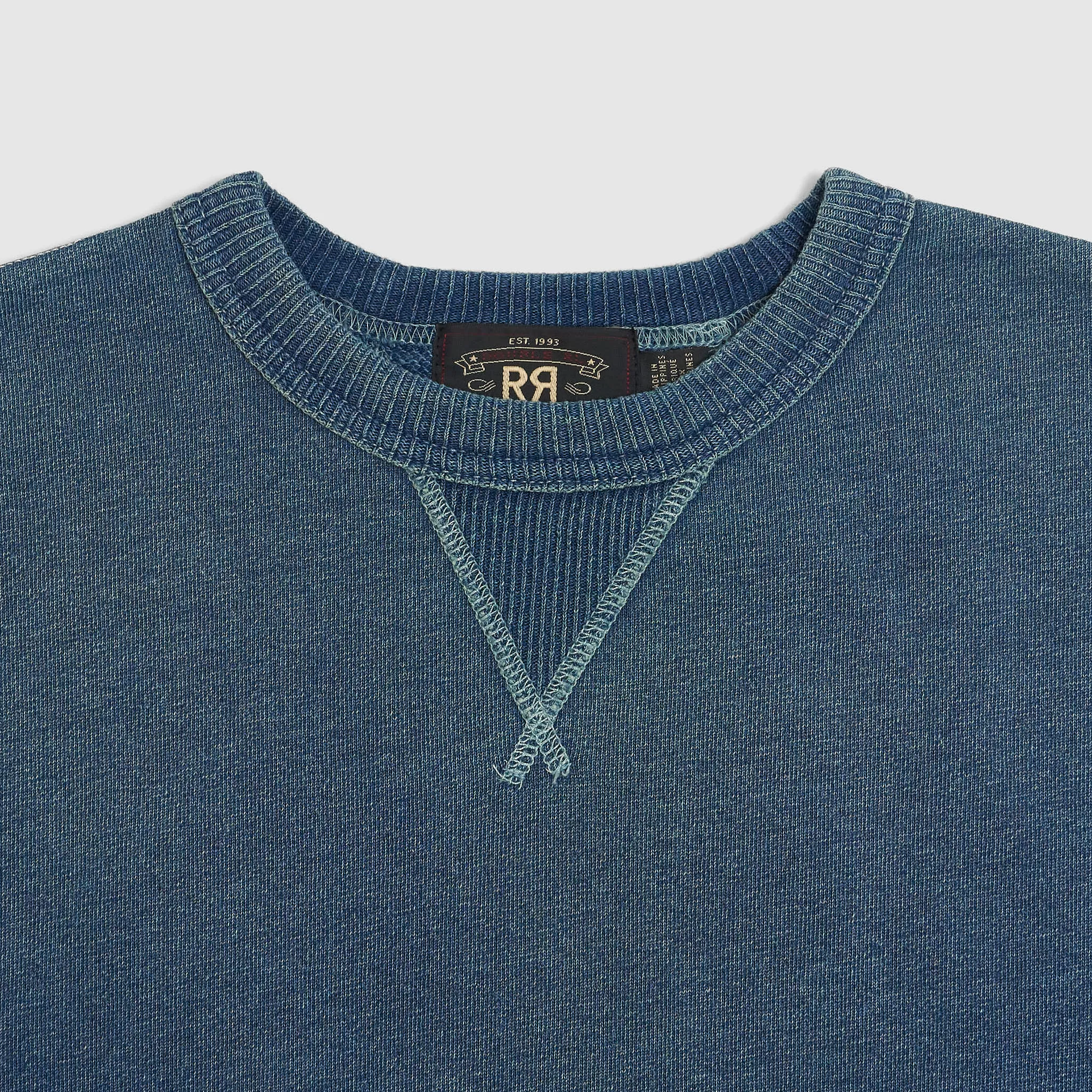 Double RL Indigo Sports Crew Neck Knit Sweater sold by DeeCee style product image thumbnail 3