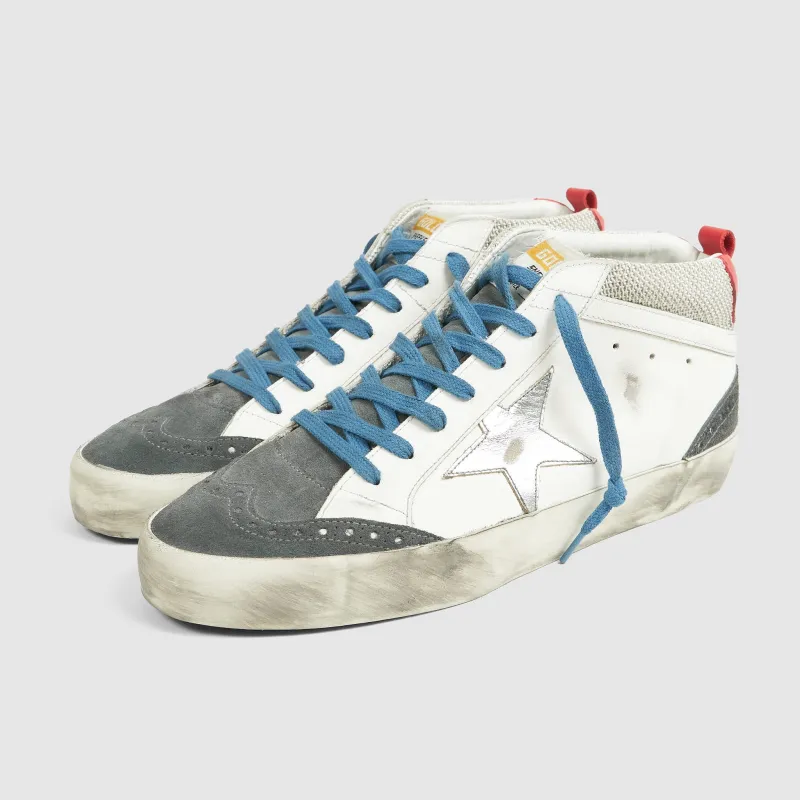 Golden Goose High White Mid Star Double Quarter Sneakers sold by DeeCee style