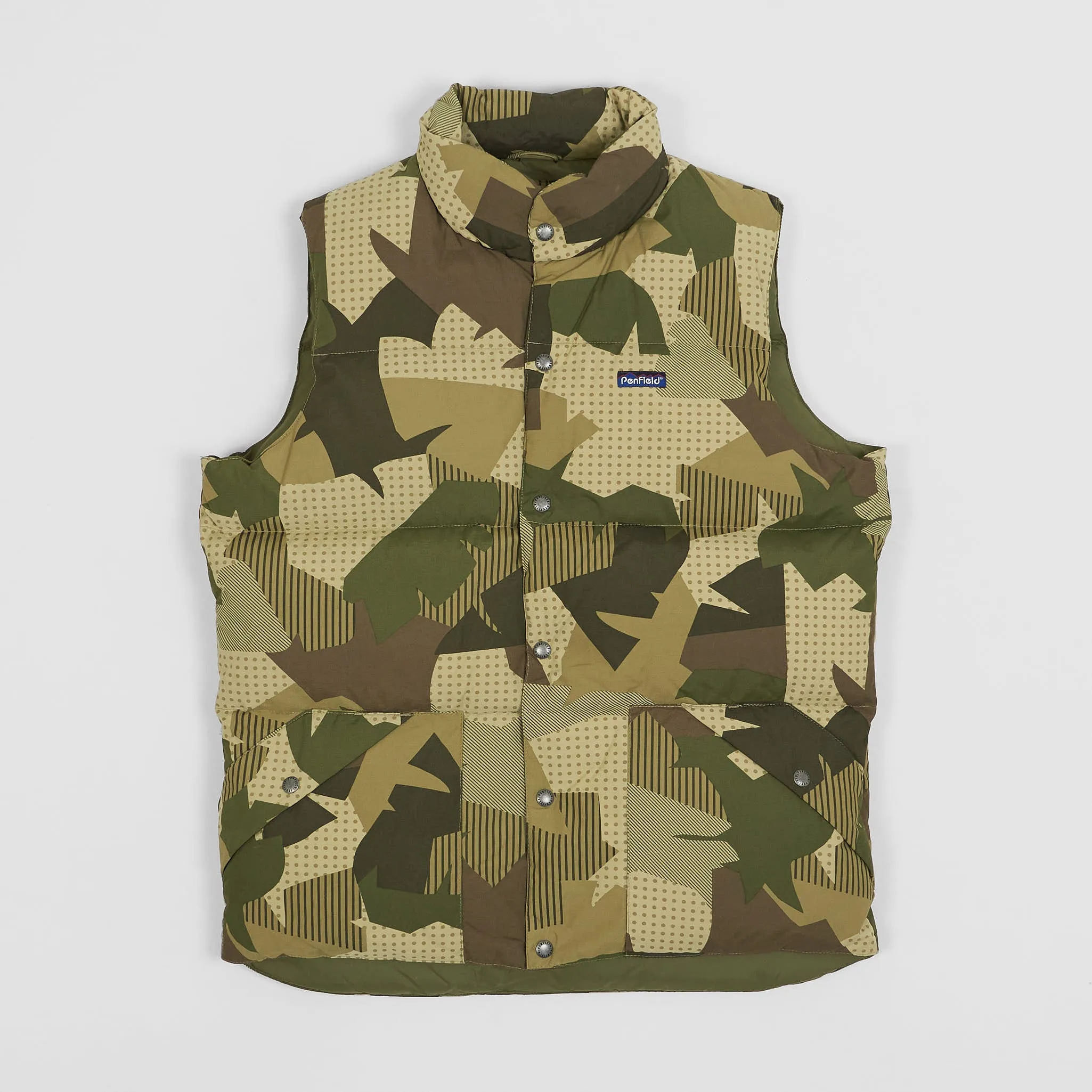 Penfield Outback Camo Down Vest sold by DeeCee style