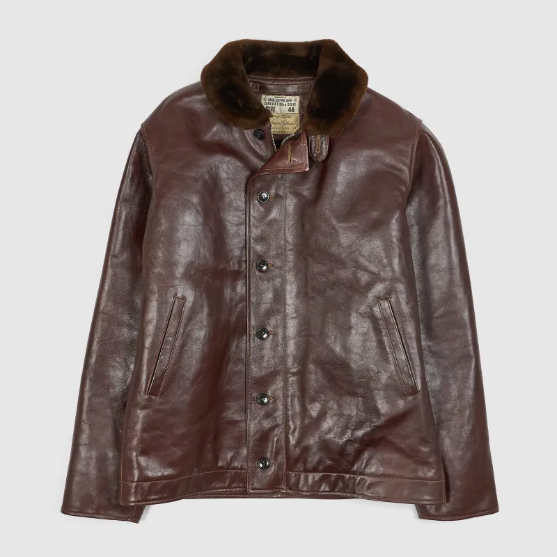Buzz Rickson's William Gibson N-2 Leather Deck Jacket sold by DeeCee style