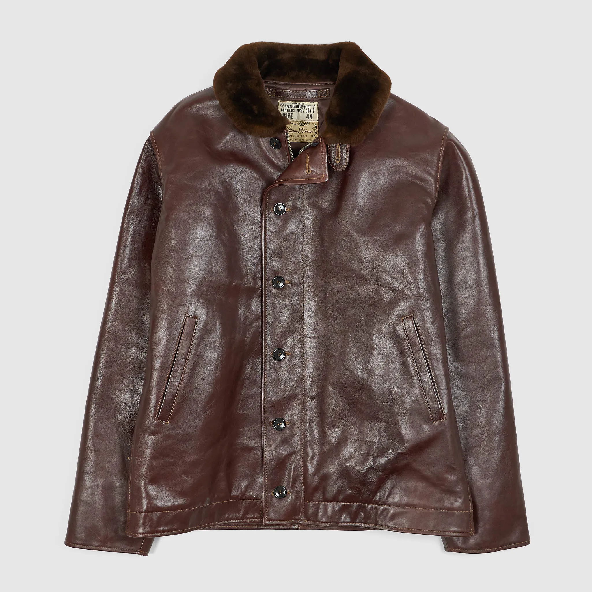 Buzz Rickson's William Gibson N-2 Leather Deck Jacket sold by DeeCee style