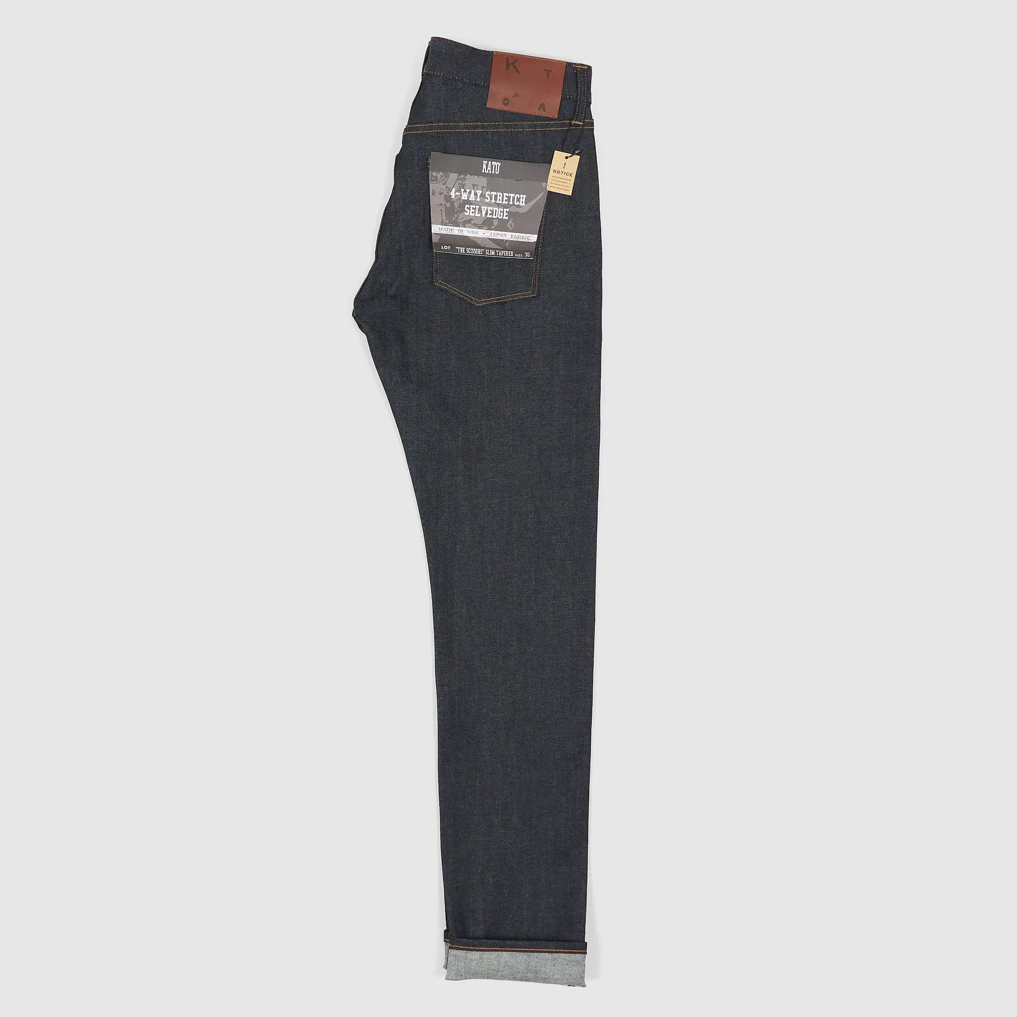 Hiroshi Kato The Scissors Zip Fly 10.5 OZ Selvage Denim Jeans Skinny Slim sold by DeeCee style product image thumbnail 2