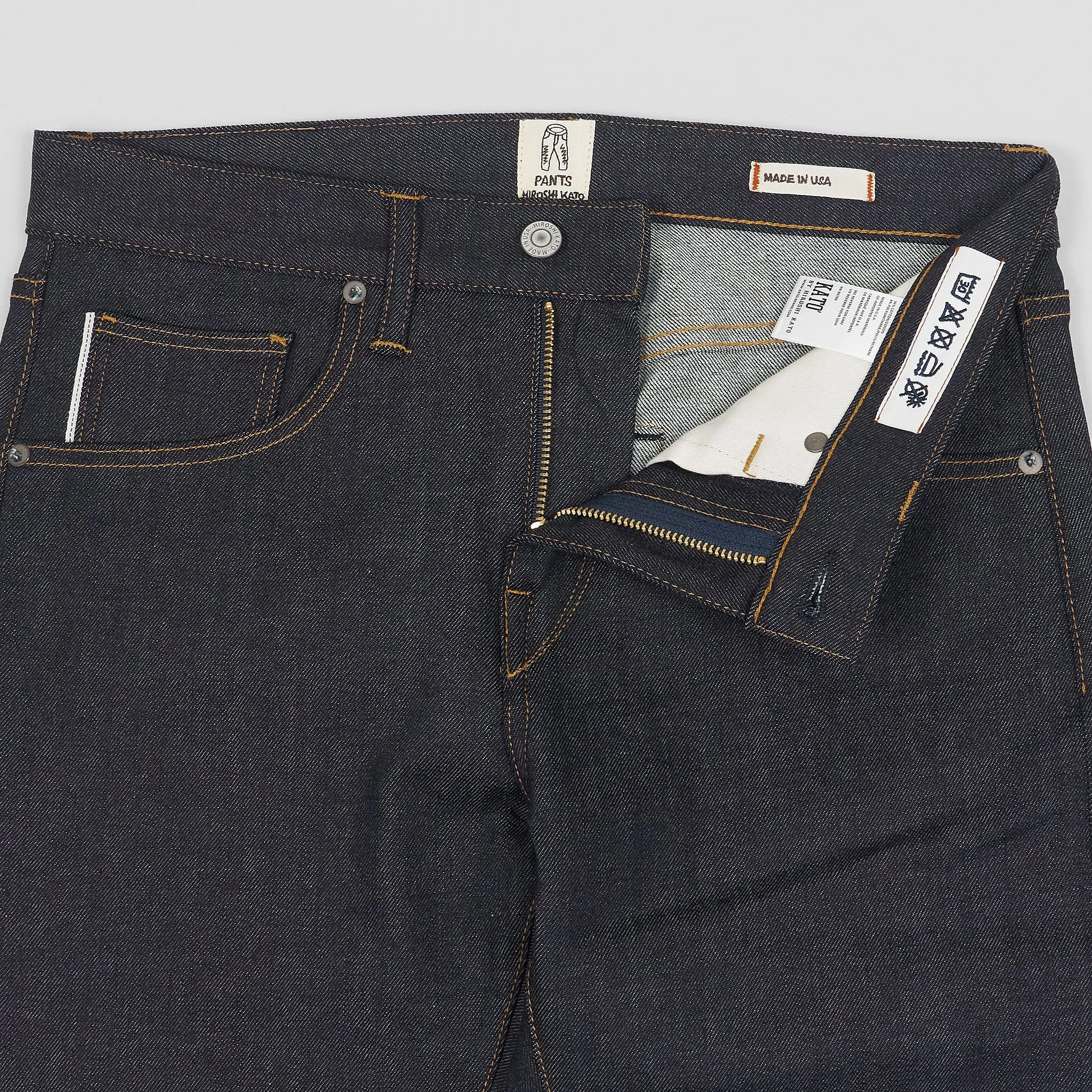 Hiroshi Kato The Scissors Zip Fly 10.5 OZ Selvage Denim Jeans Skinny Slim sold by DeeCee style product image thumbnail 4