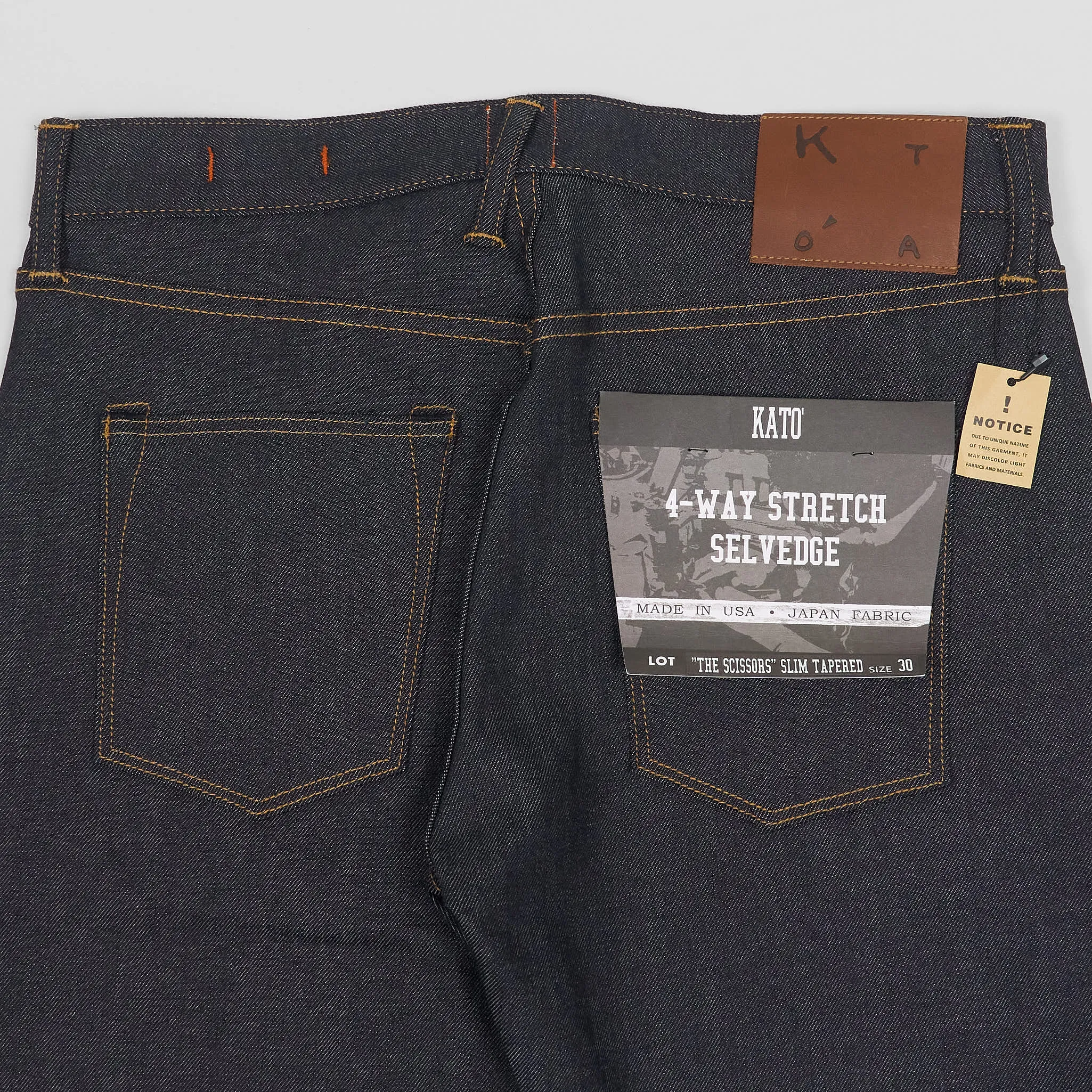 Hiroshi Kato The Scissors Zip Fly 10.5 OZ Selvage Denim Jeans Skinny Slim sold by DeeCee style product image thumbnail 5