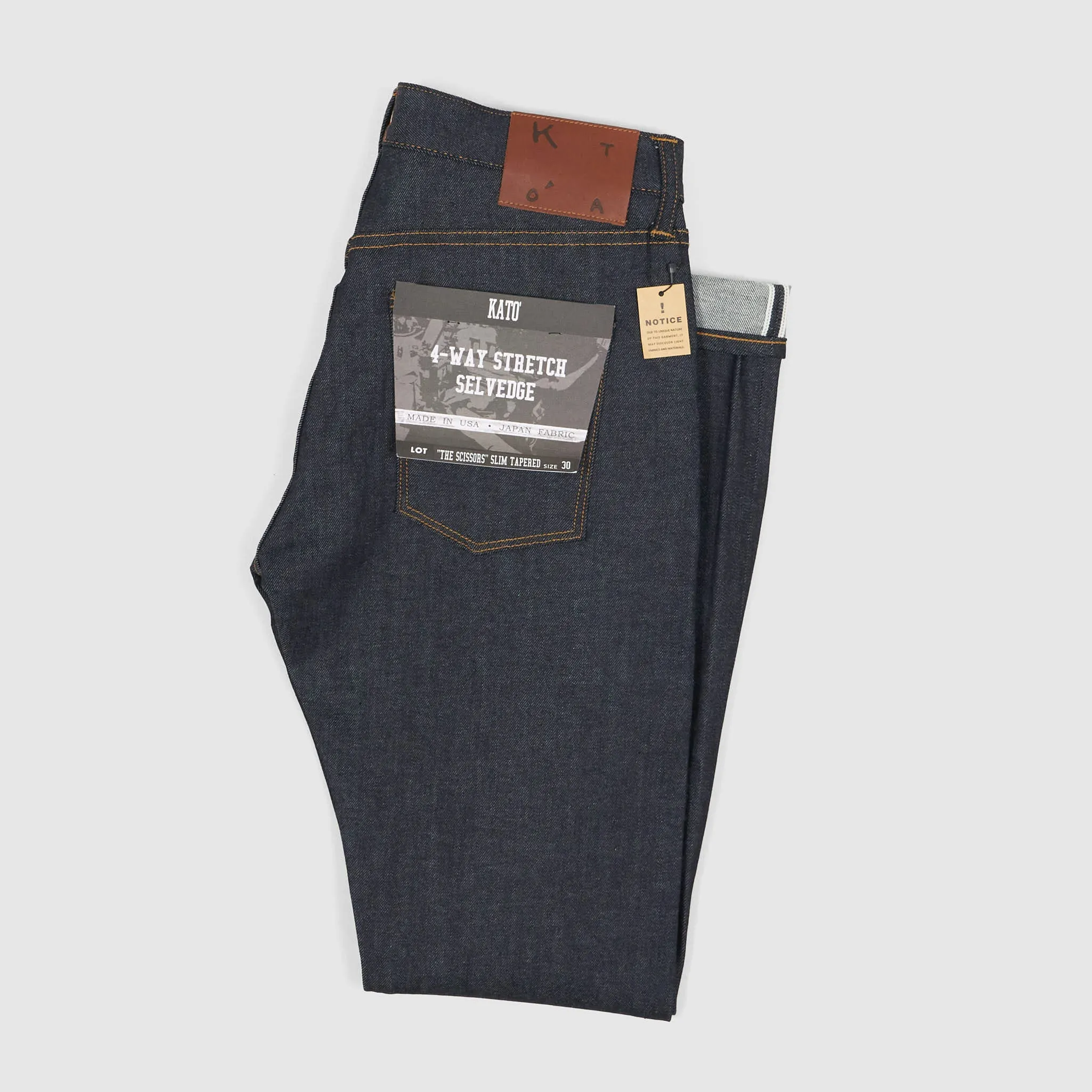 Hiroshi Kato The Scissors Zip Fly 10.5 OZ Selvage Denim Jeans Skinny Slim sold by DeeCee style product image thumbnail 3