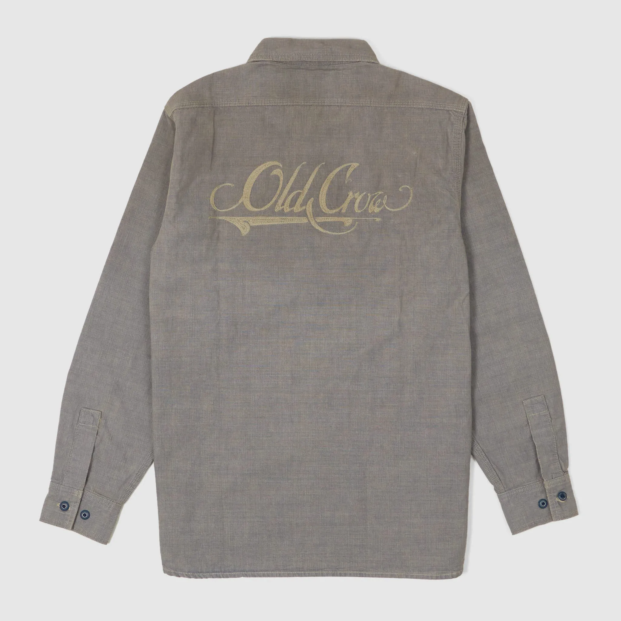 Old Crow Speed Shop by Glad Hand & Co. Embroidered Work Shirt sold by DeeCee style product image thumbnail 4