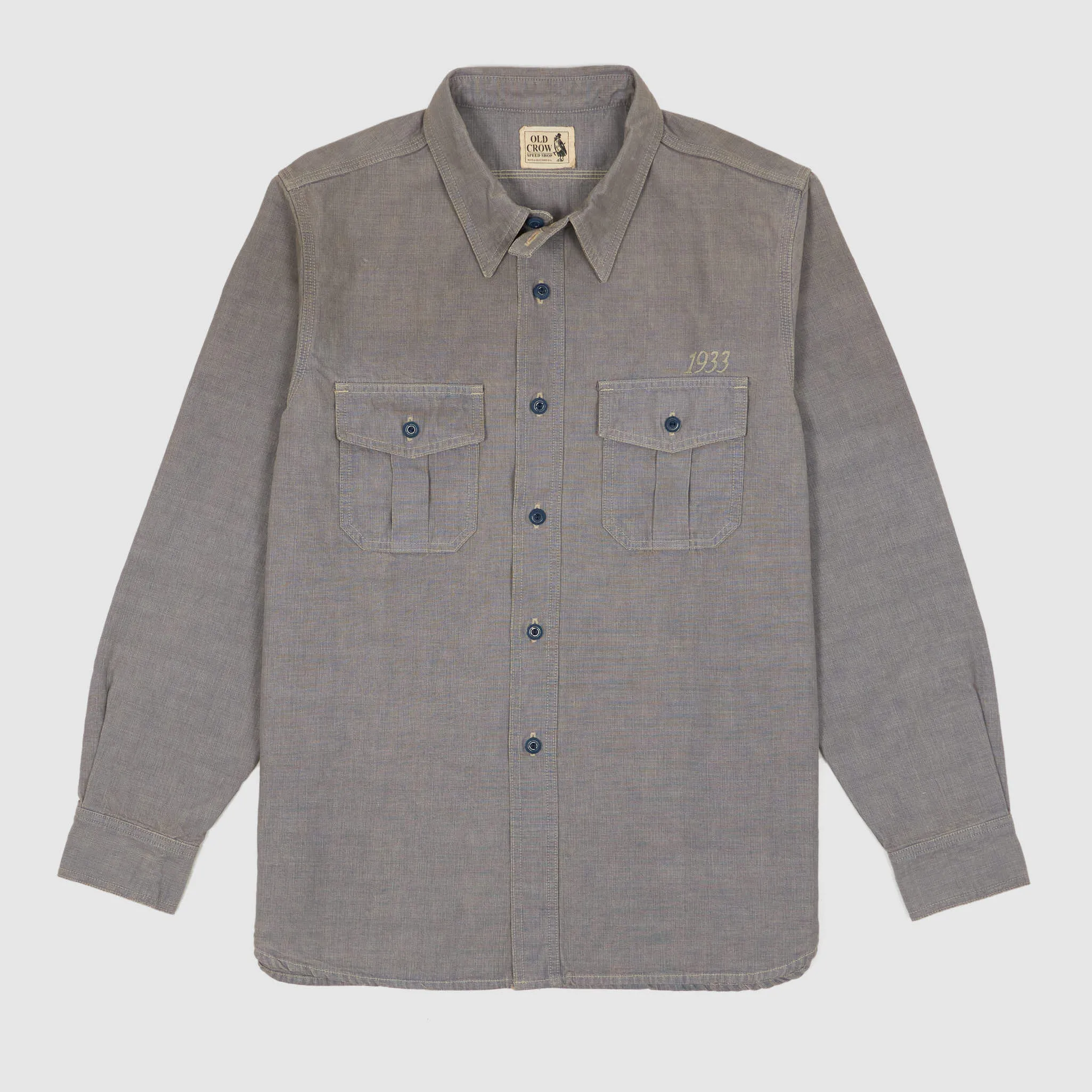 Old Crow Speed Shop by Glad Hand & Co. Embroidered Work Shirt sold by DeeCee style product image thumbnail 2