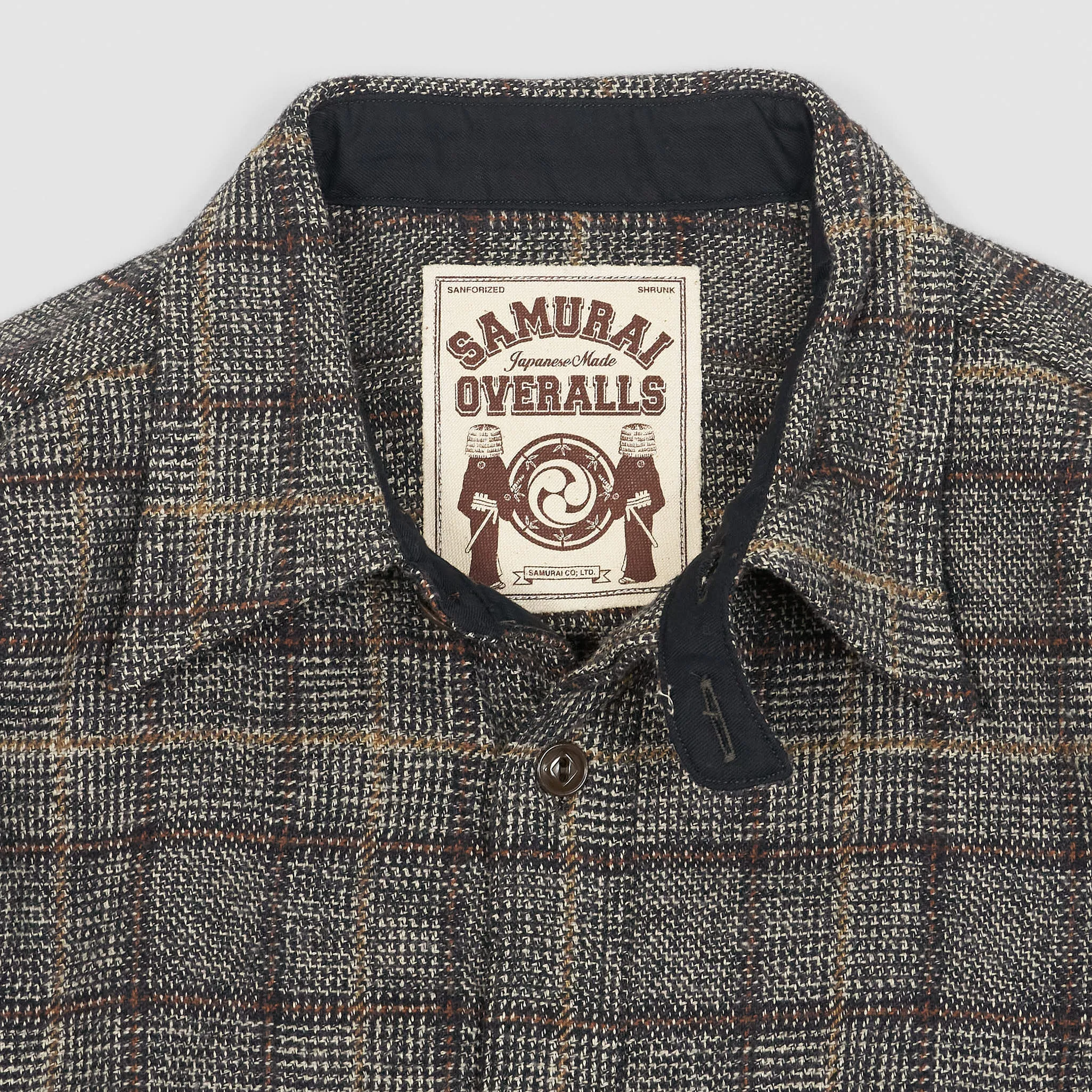 Samurai Jeans Plaid Cotton Workwear Overshirt sold by DeeCee style product image thumbnail 3