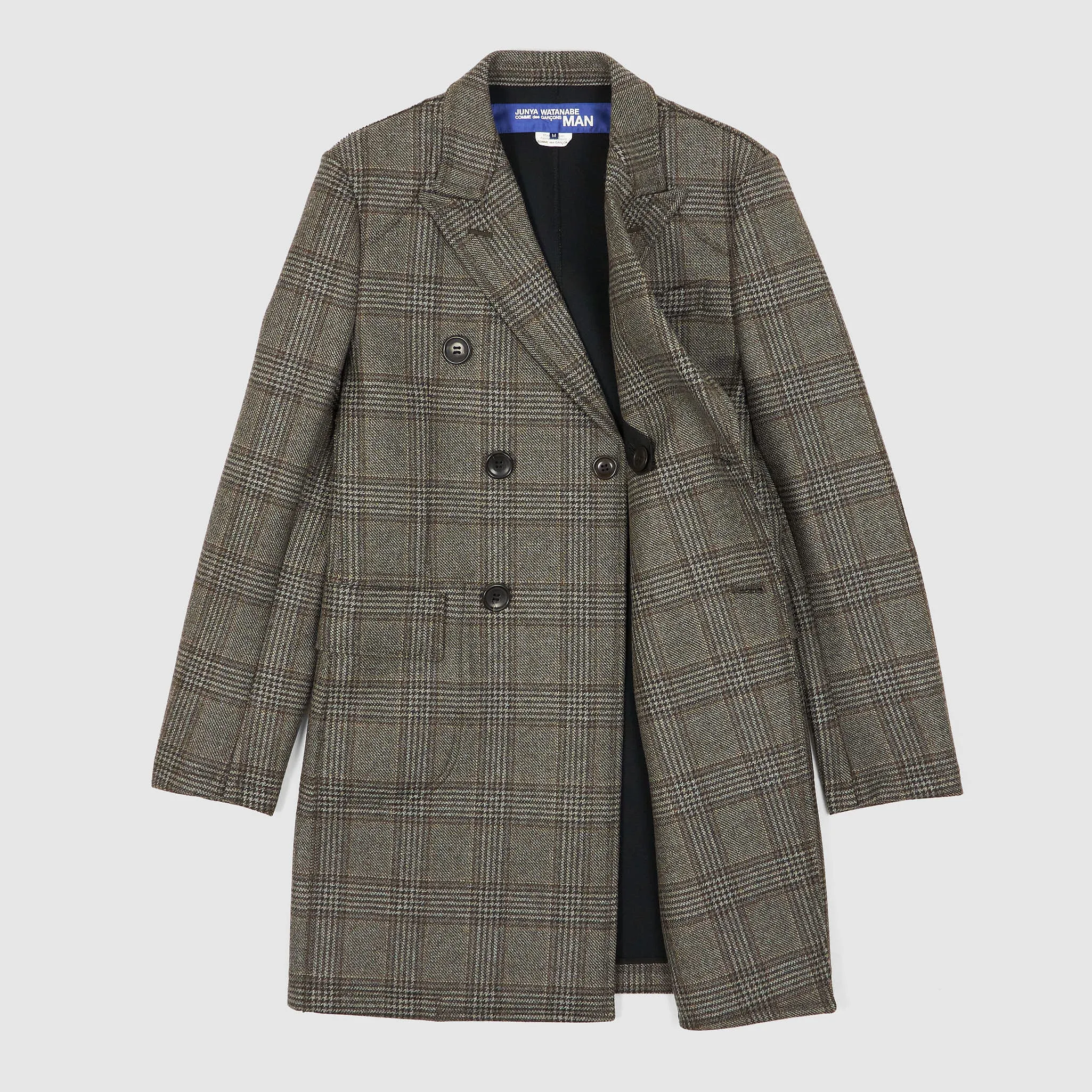 Junya Watanabe Man Glencheck Double Breasted Coat sold by DeeCee style product image thumbnail 2