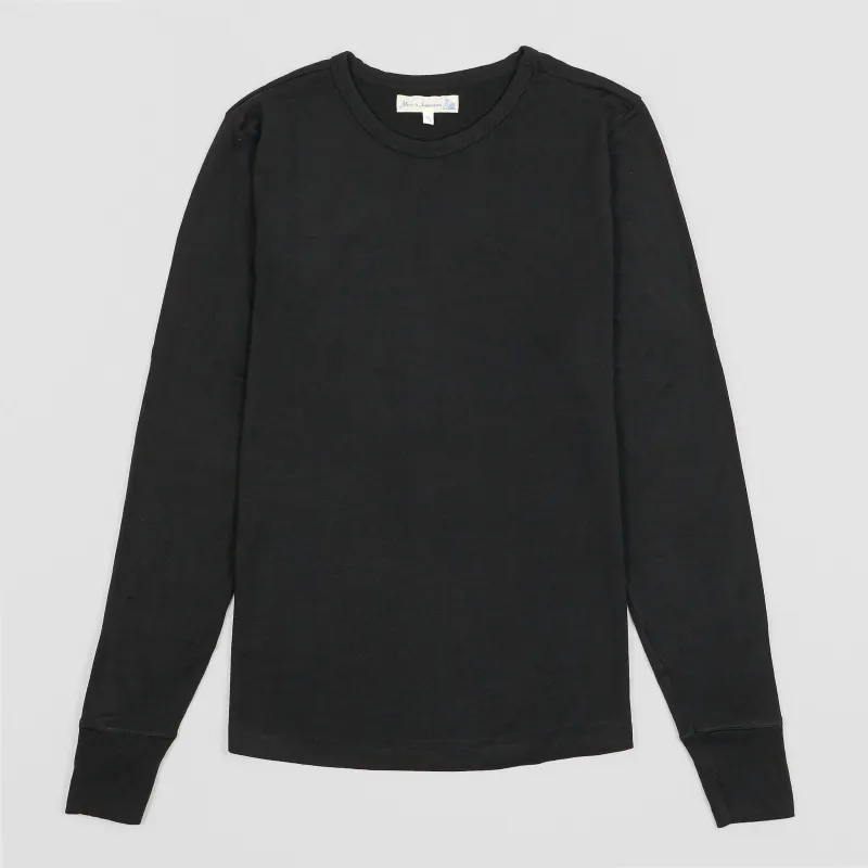Merz b. Schwanen Merino Long Sleeves Crew Neck T-Shirt sold by DeeCee style