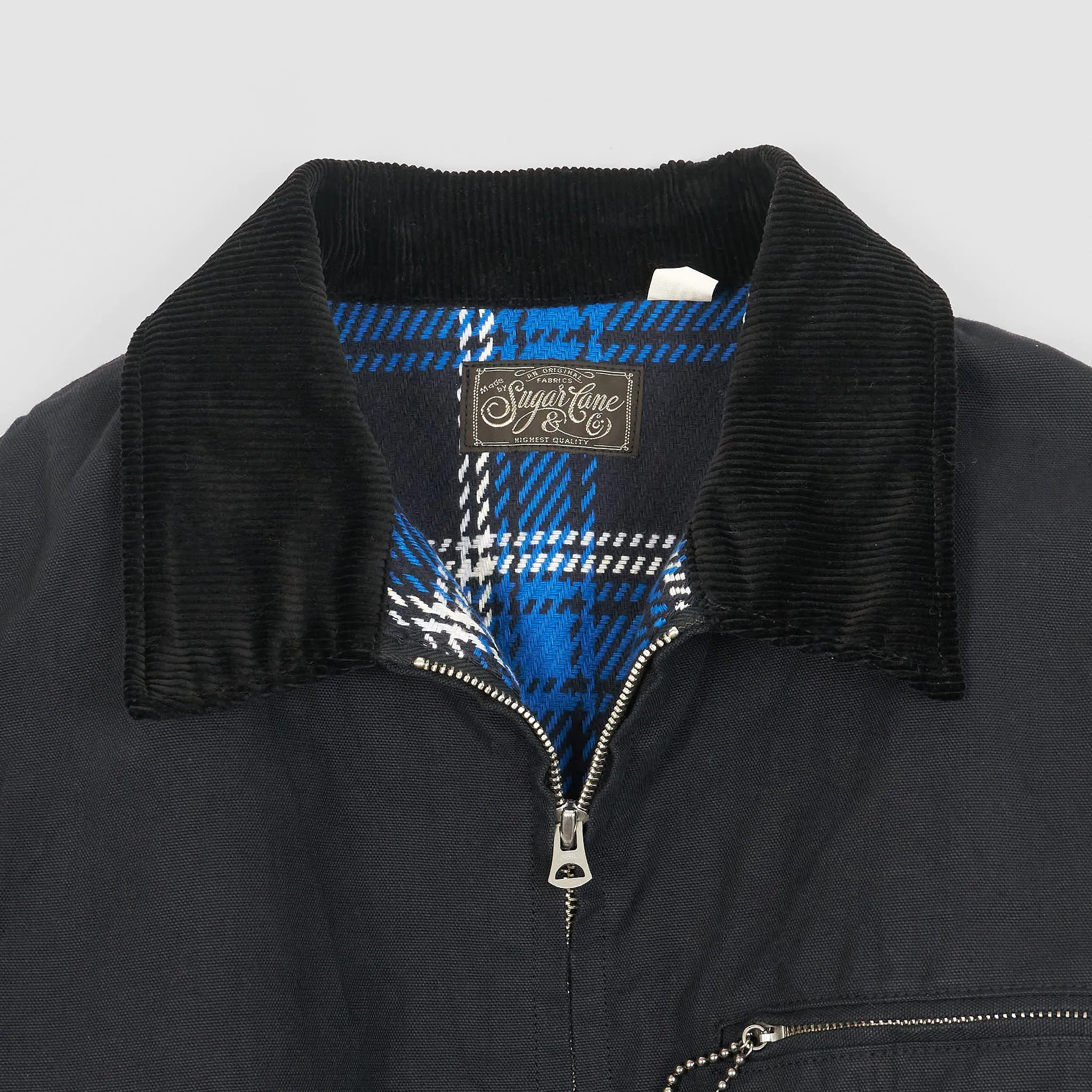 Sugar Cane Sulfide Heavy Canvas Oversized Zip Jacket sold by DeeCee style product image thumbnail 4