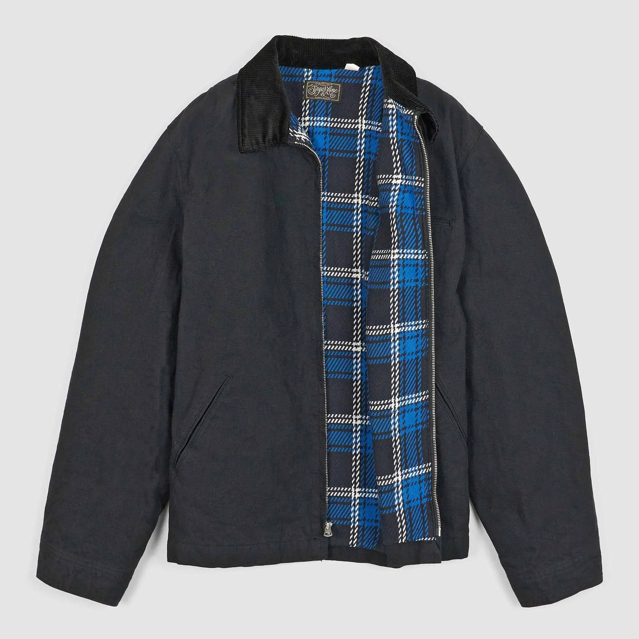 Sugar Cane Sulfide Heavy Canvas Oversized Zip Jacket sold by DeeCee style product image thumbnail 2