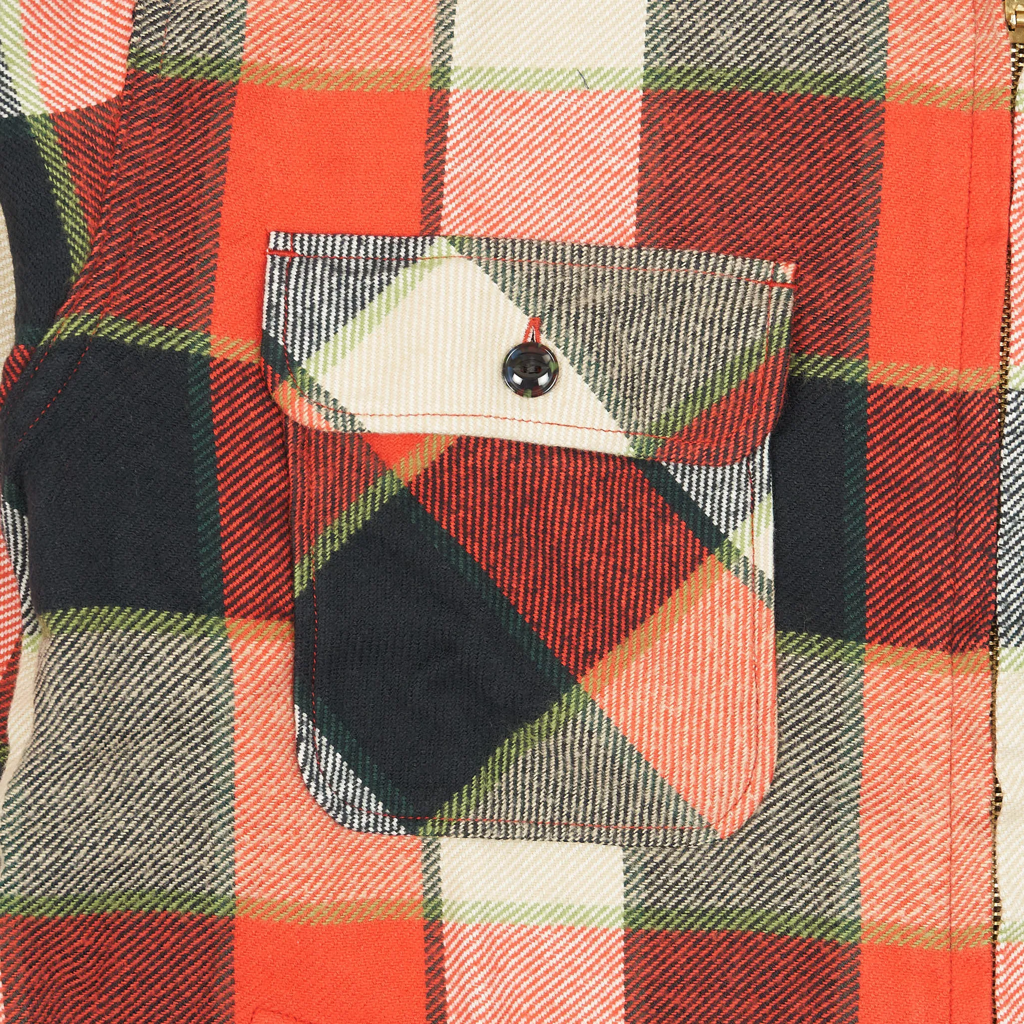 Sugar Cane Full-Zip Plaid Overshirt Jacket sold by DeeCee style product image thumbnail 5