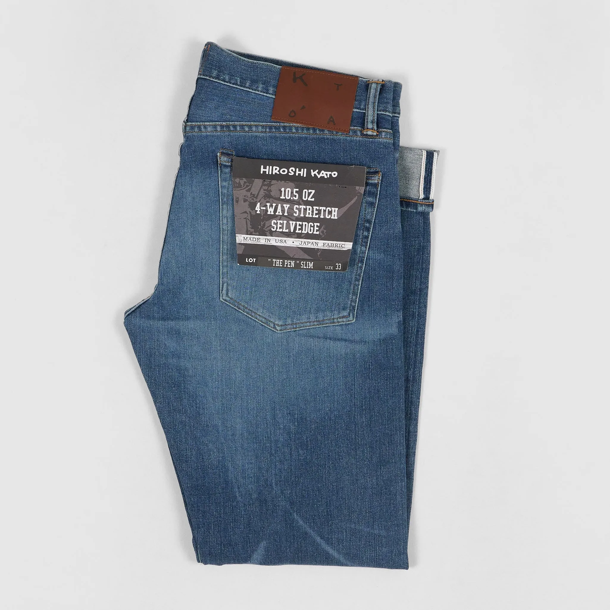 Hiroshi Kato The Pen Zip Fly Selvage Denim Classic Fit sold by DeeCee style product image thumbnail 3