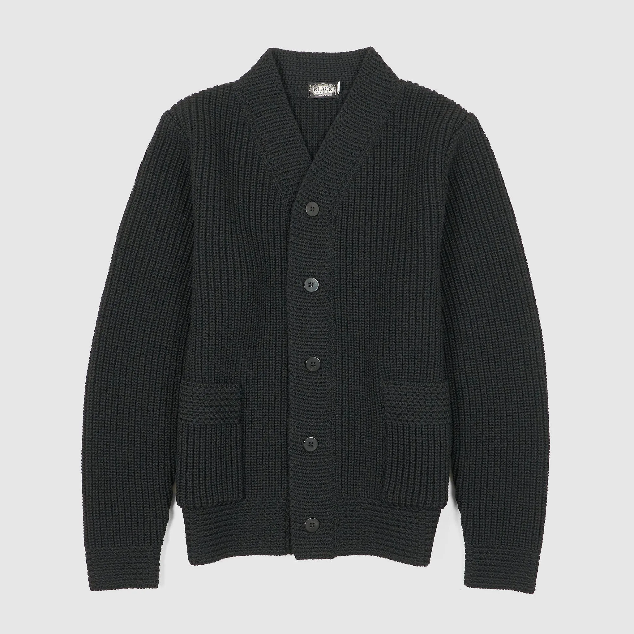 Black Sign Shallow Neck Cardiagan sold by DeeCee style product image thumbnail 3