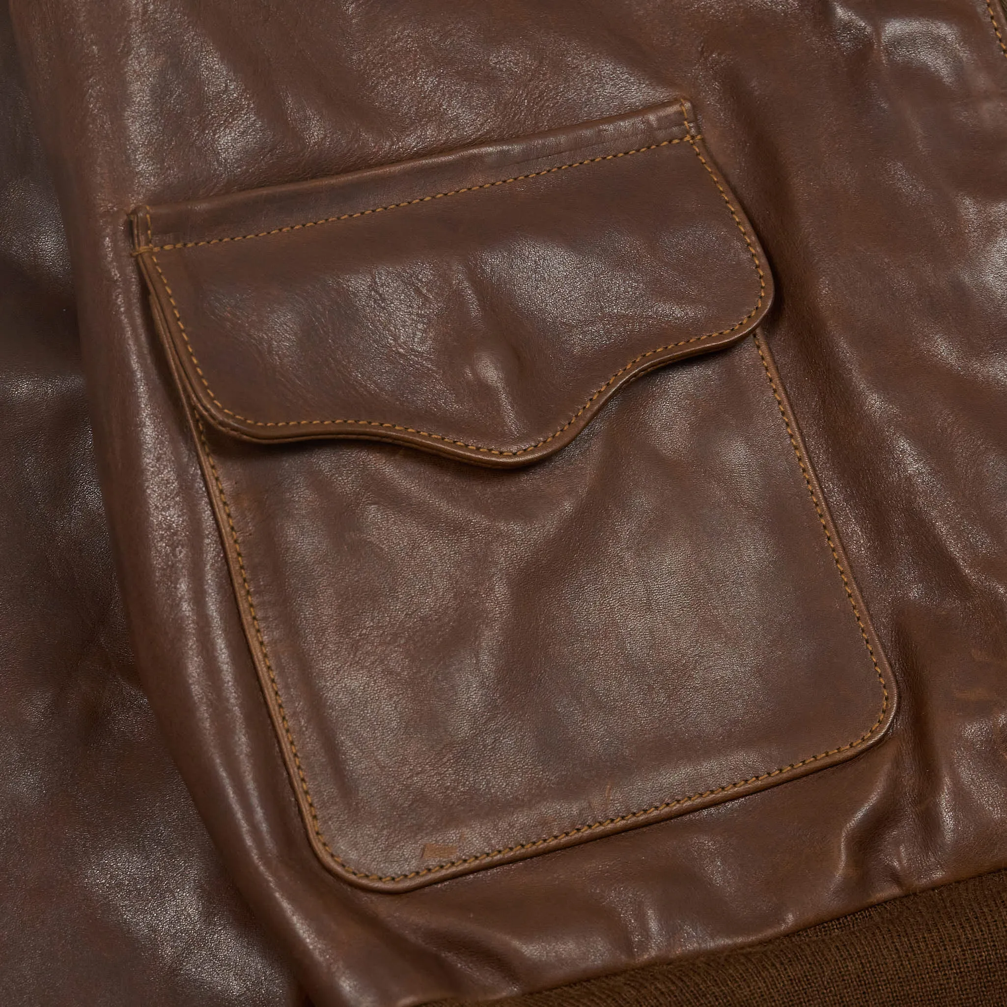 Eastman A-2 Slender Leather Jacket sold by DeeCee style product image thumbnail 4