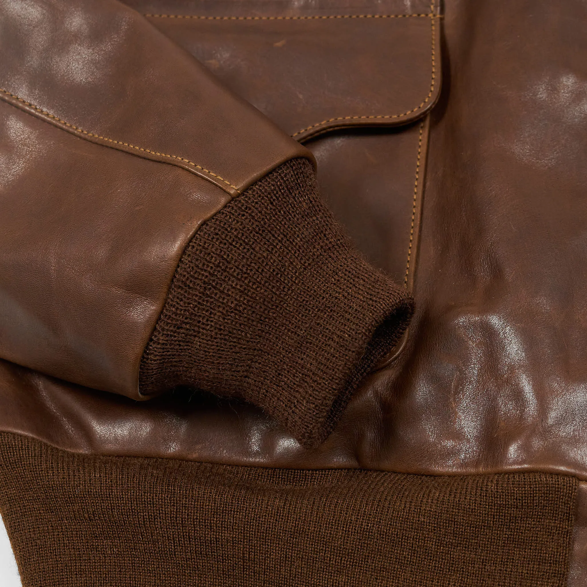 Eastman A-2 Slender Leather Jacket sold by DeeCee style product image thumbnail 5