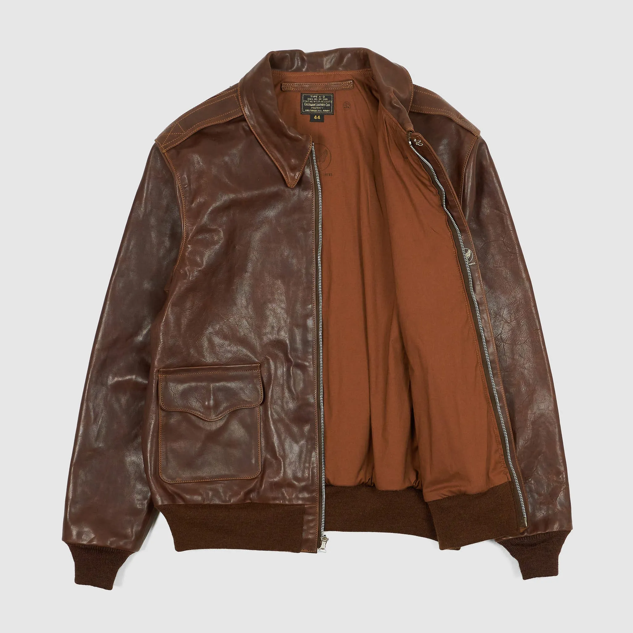 Eastman A-2 Slender Leather Jacket sold by DeeCee style product image thumbnail 2