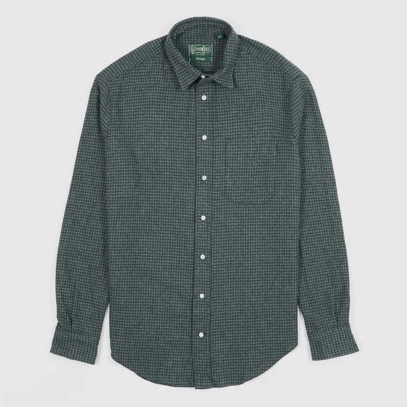 Gitman Vintage Houndstooth Flannel Shirt sold by DeeCee style