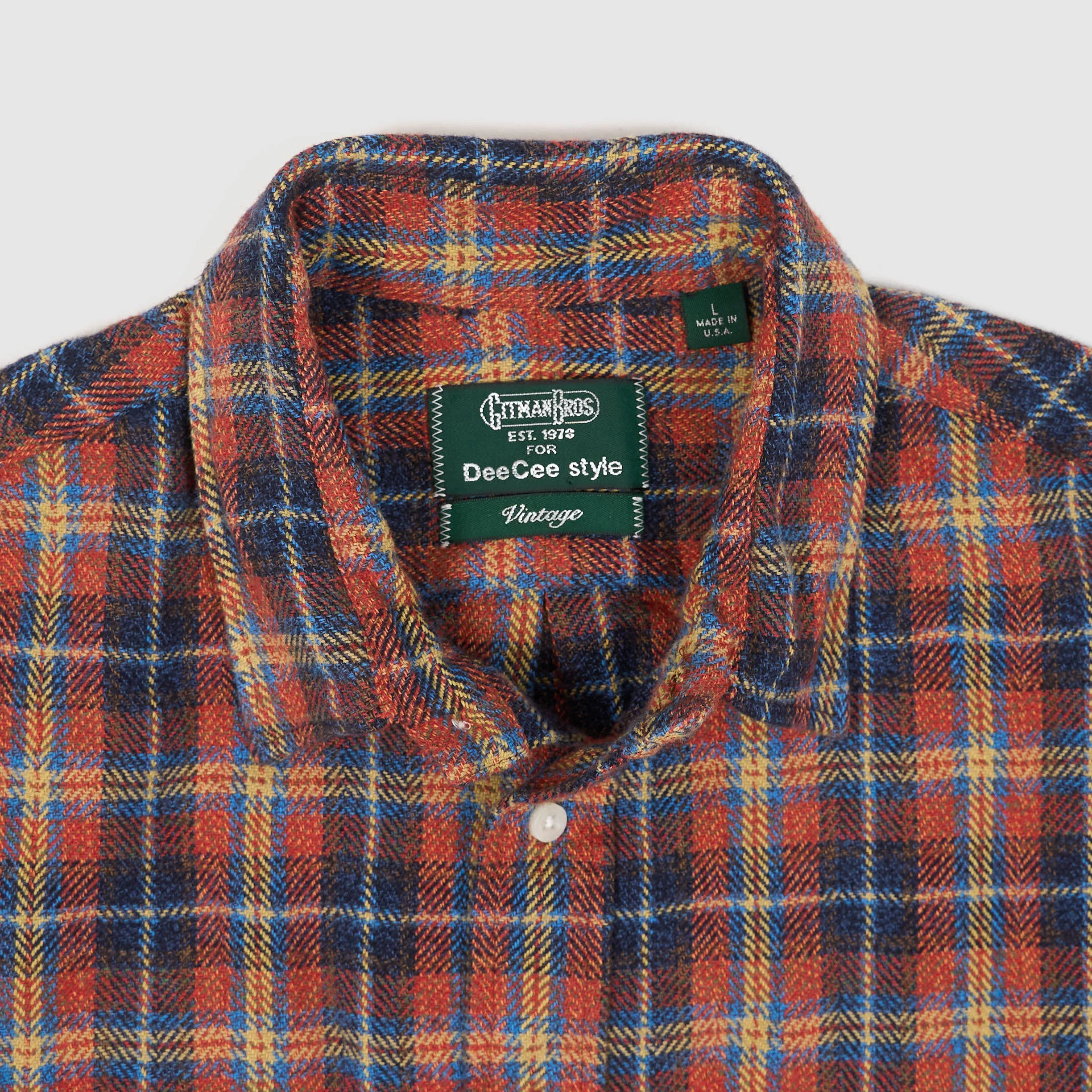 Gitman Vintage Herringbone Slub Check Shirt sold by DeeCee style product image thumbnail 3