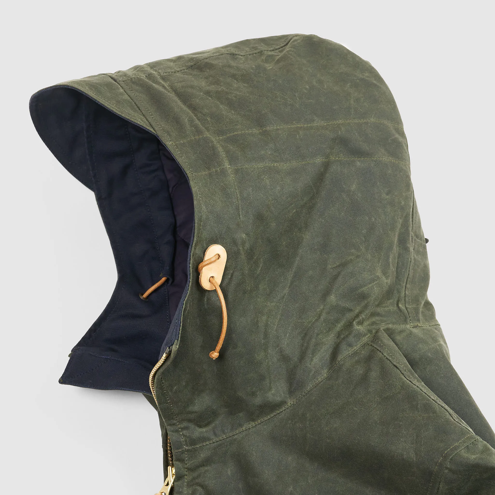 Manifattura Ceccarelli Hooded Waxed Jacket W/ Wool Padding sold by DeeCee style product image thumbnail 3