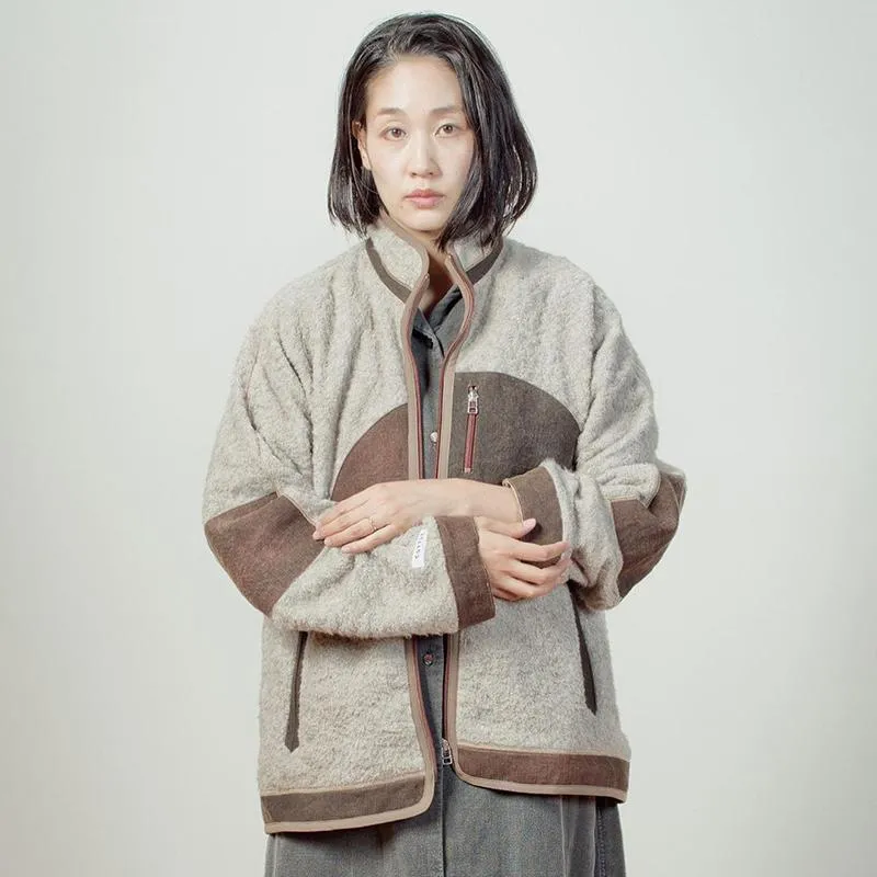 Cottle Natural Organic Sunset Cotton Yak Pile Fleece Jacket Beige sold by DeeCee style product image thumbnail 2