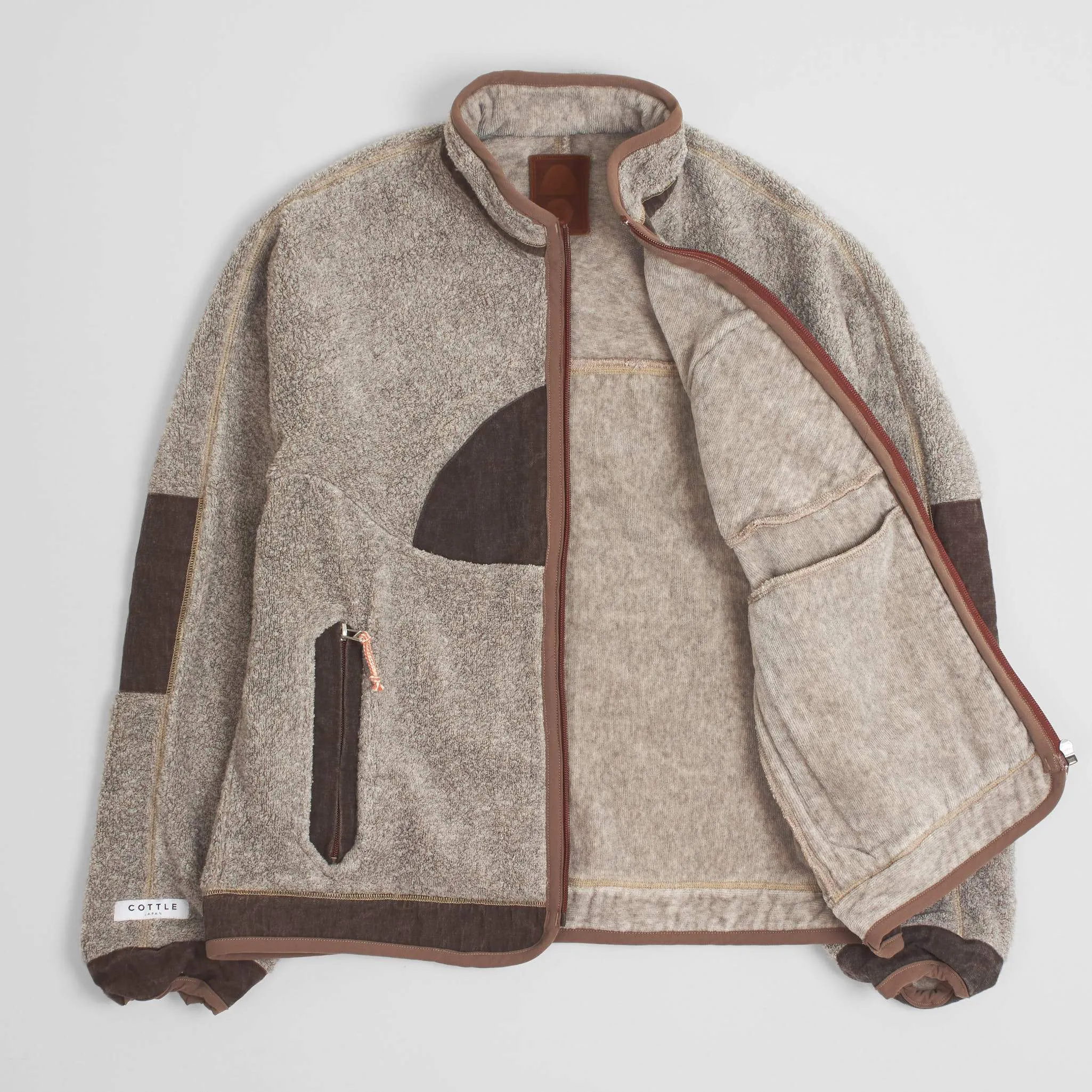 Cottle Natural Organic Sunset Cotton Yak Pile Fleece Jacket Beige sold by DeeCee style product image thumbnail 3