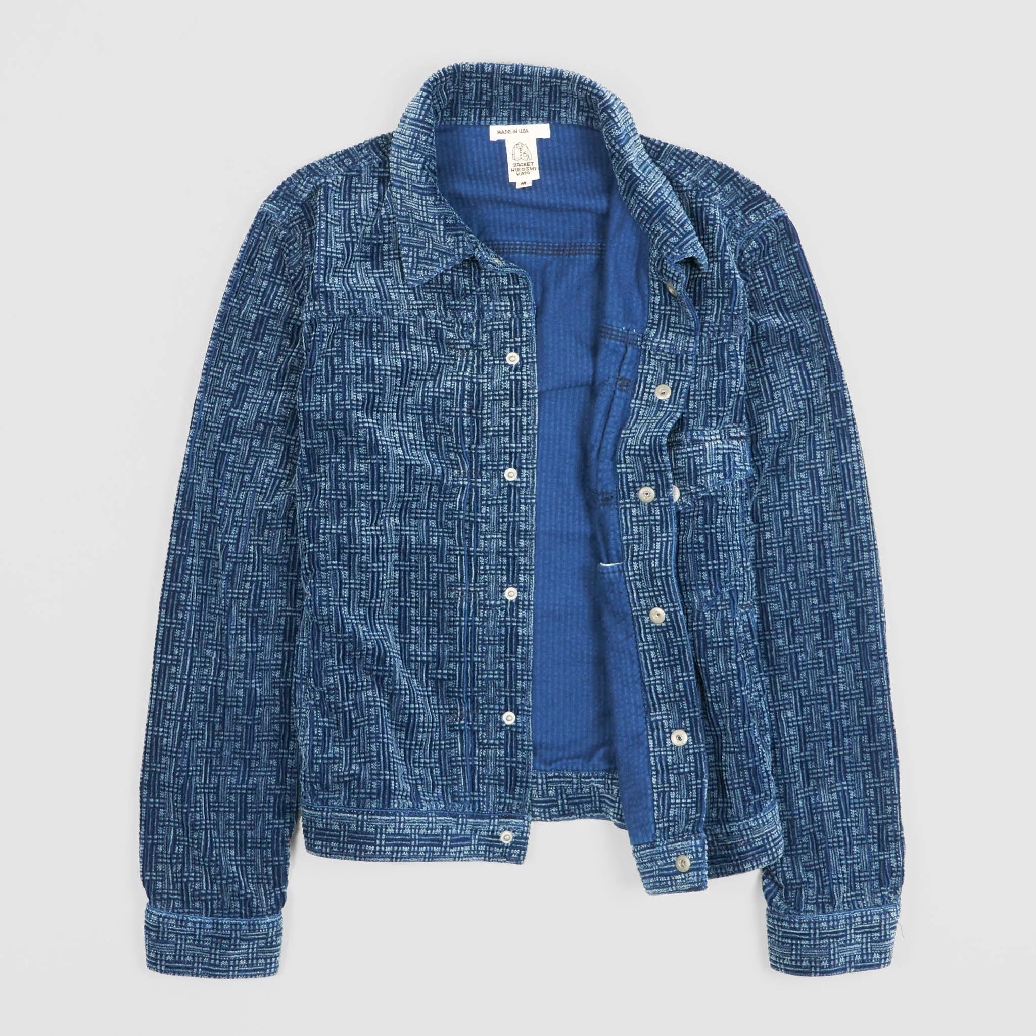 Hiroshi Kato Indigo Corduroy Jacket sold by DeeCee style product image thumbnail 3