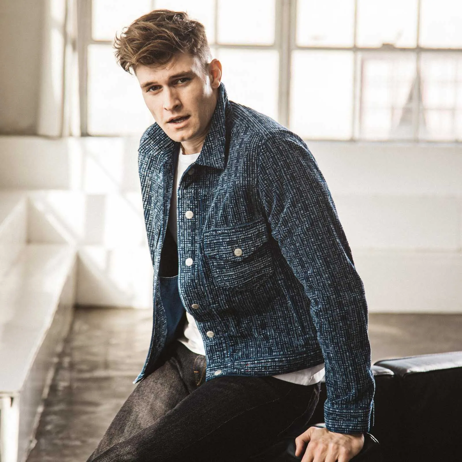 Hiroshi Kato Indigo Corduroy Jacket sold by DeeCee style product image thumbnail 2