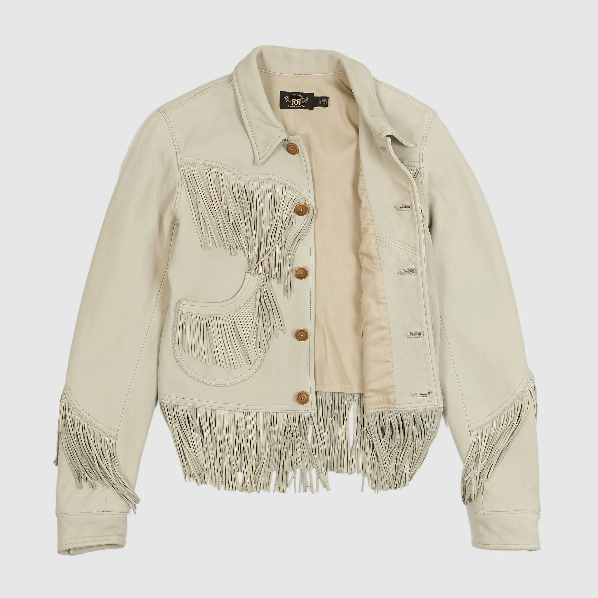 Double RL Ladies Fringe Leather Jacket sold by DeeCee style product image thumbnail 2