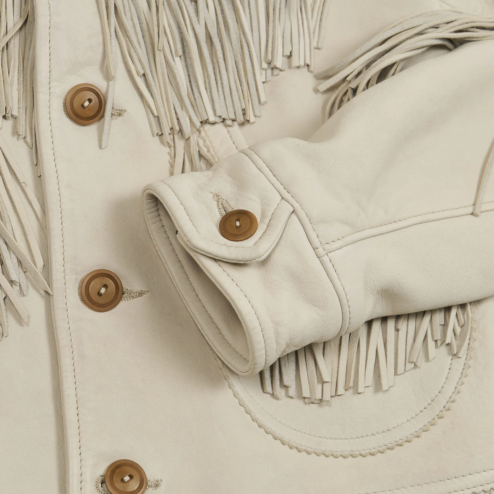 Double RL Ladies Fringe Leather Jacket sold by DeeCee style product image thumbnail 5