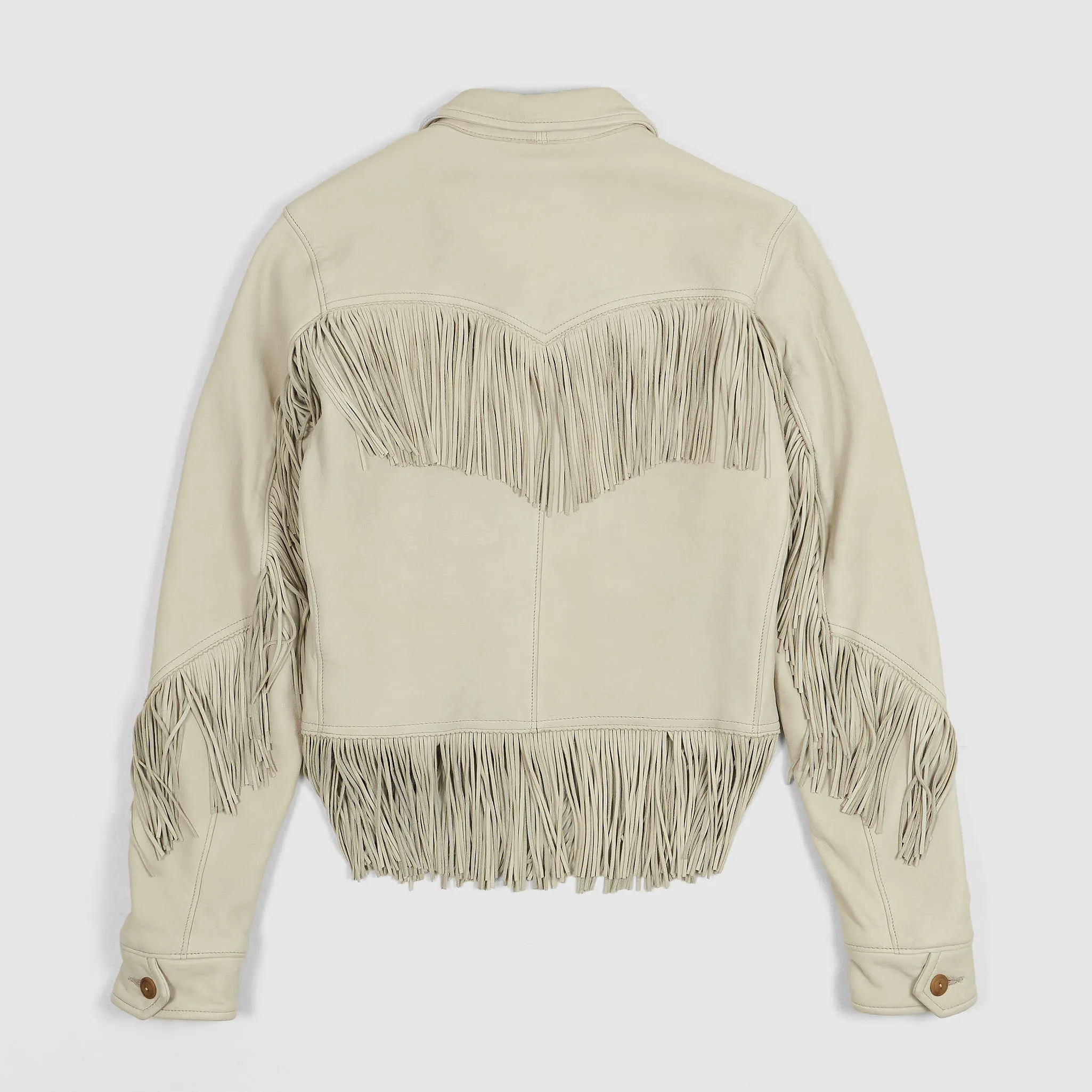 Double RL Ladies Fringe Leather Jacket sold by DeeCee style product image thumbnail 3