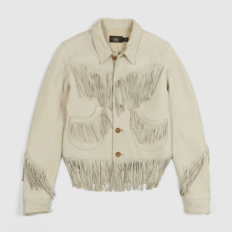 Double RL Ladies Fringe Leather Jacket sold by DeeCee style