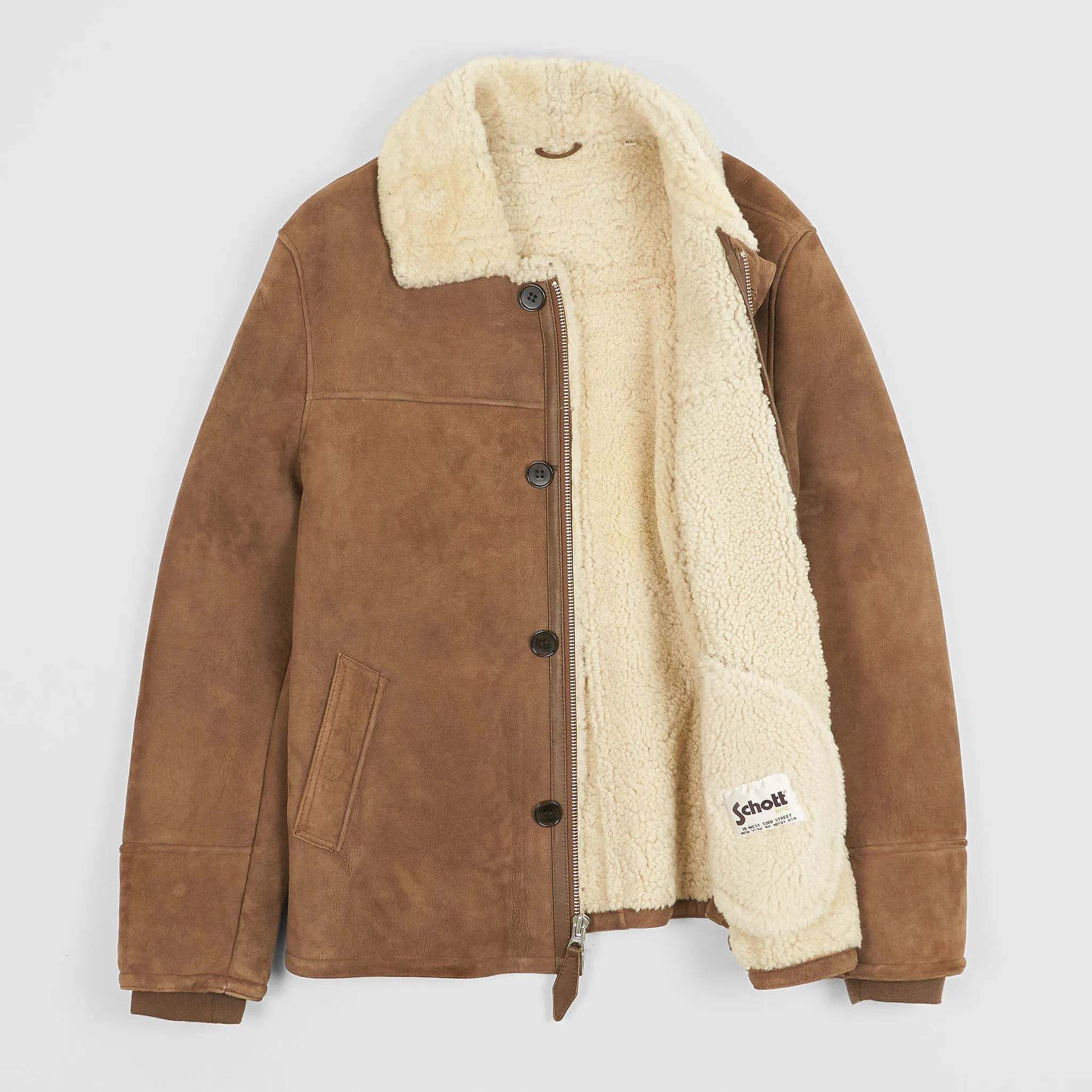 Schott N.Y.C. Classic Shearling Leather Jacket sold by DeeCee style product image thumbnail 2