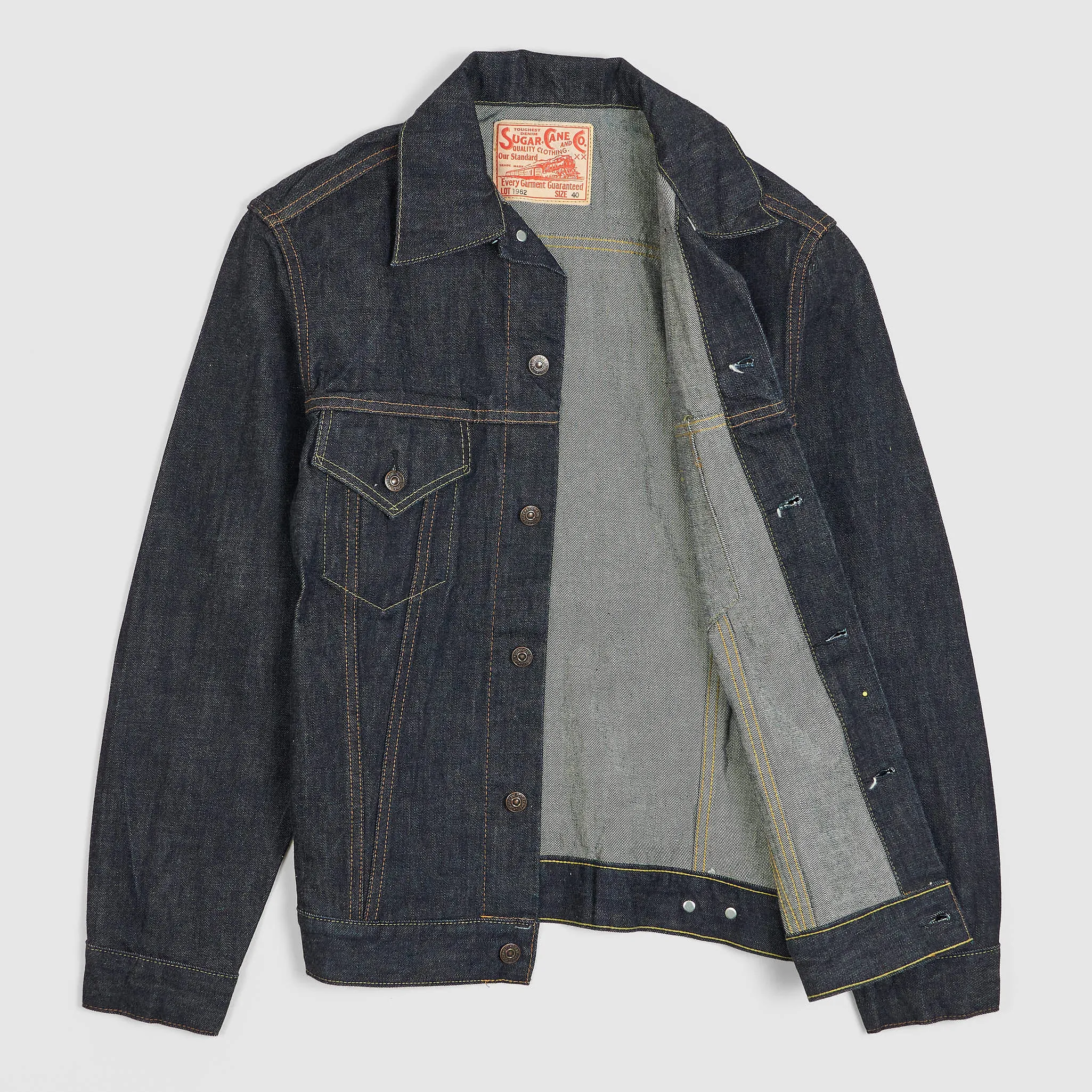 Sugar Cane Model 1962 14.oz.Denim Jeans Jacket sold by DeeCee style product image thumbnail 2
