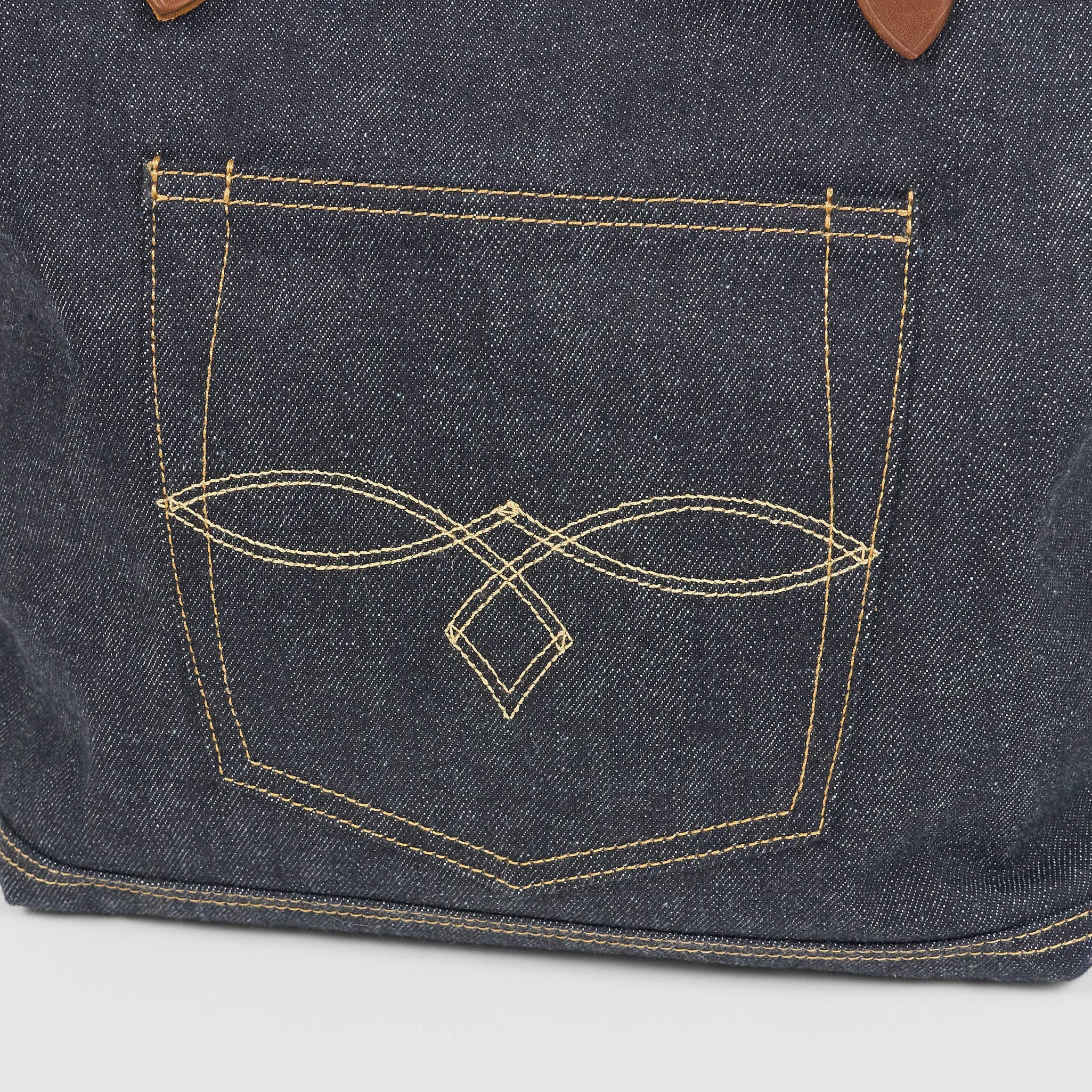 Double RL Denim Tote Bag sold by DeeCee style product image thumbnail 5