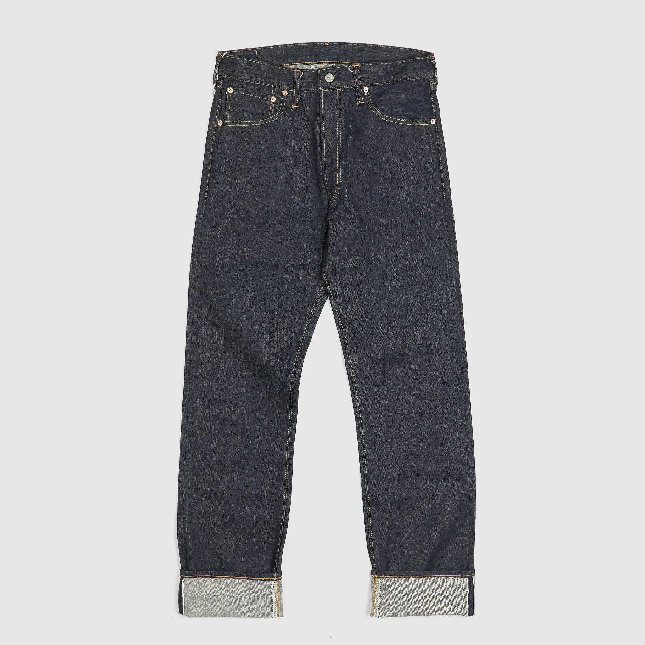 Sugar Cane Slim Tapered Model 2021 14,25 oz. Five Pocket Denim Jeans sold by DeeCee style