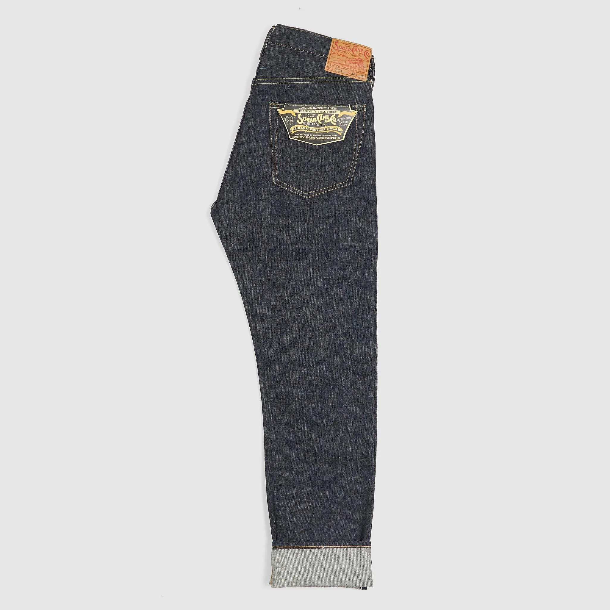 Sugar Cane Slim Tapered Model 2021 14,25 oz. Five Pocket Denim Jeans sold by DeeCee style product image thumbnail 2