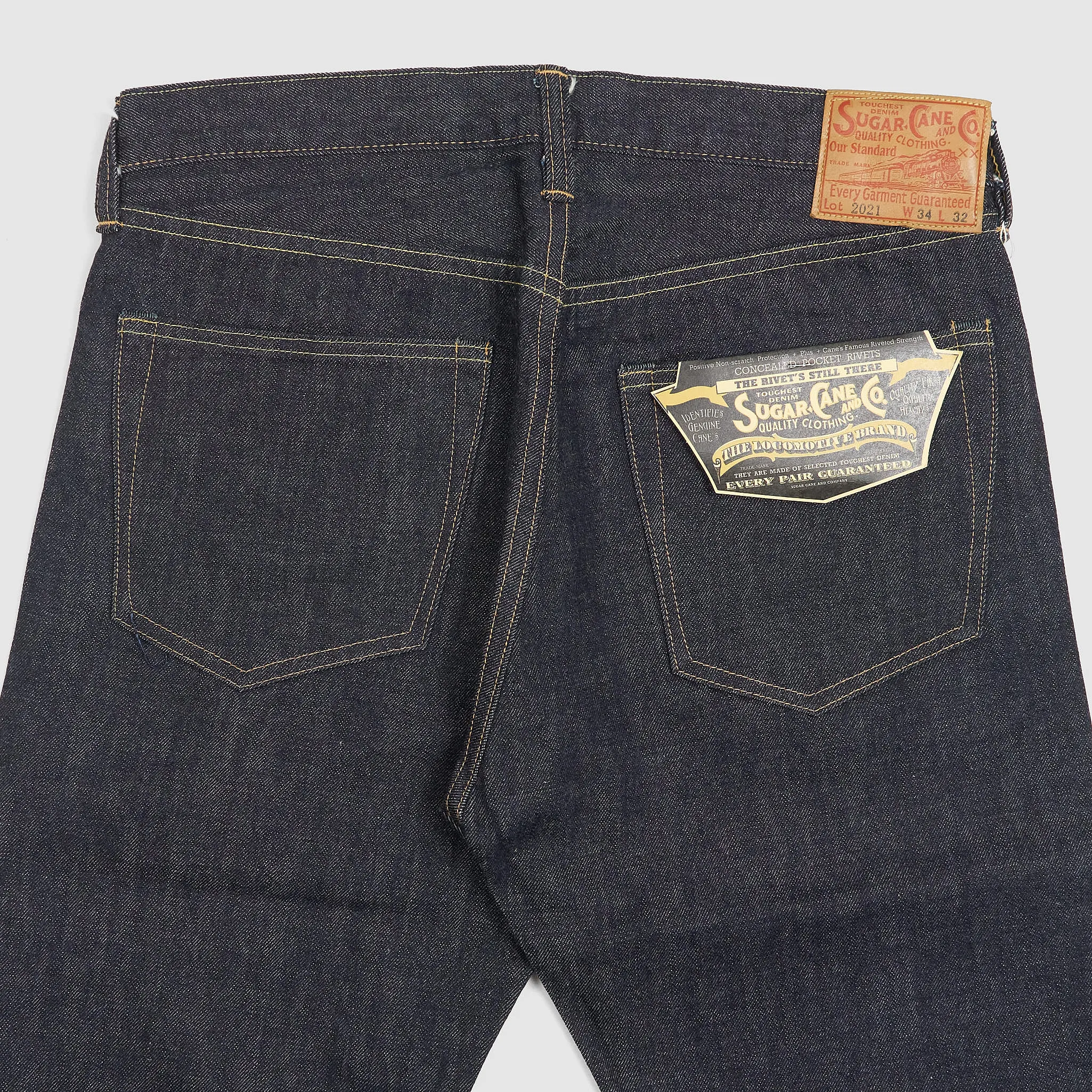 Sugar Cane Slim Tapered Model 2021 14,25 oz. Five Pocket Denim Jeans sold by DeeCee style product image thumbnail 5