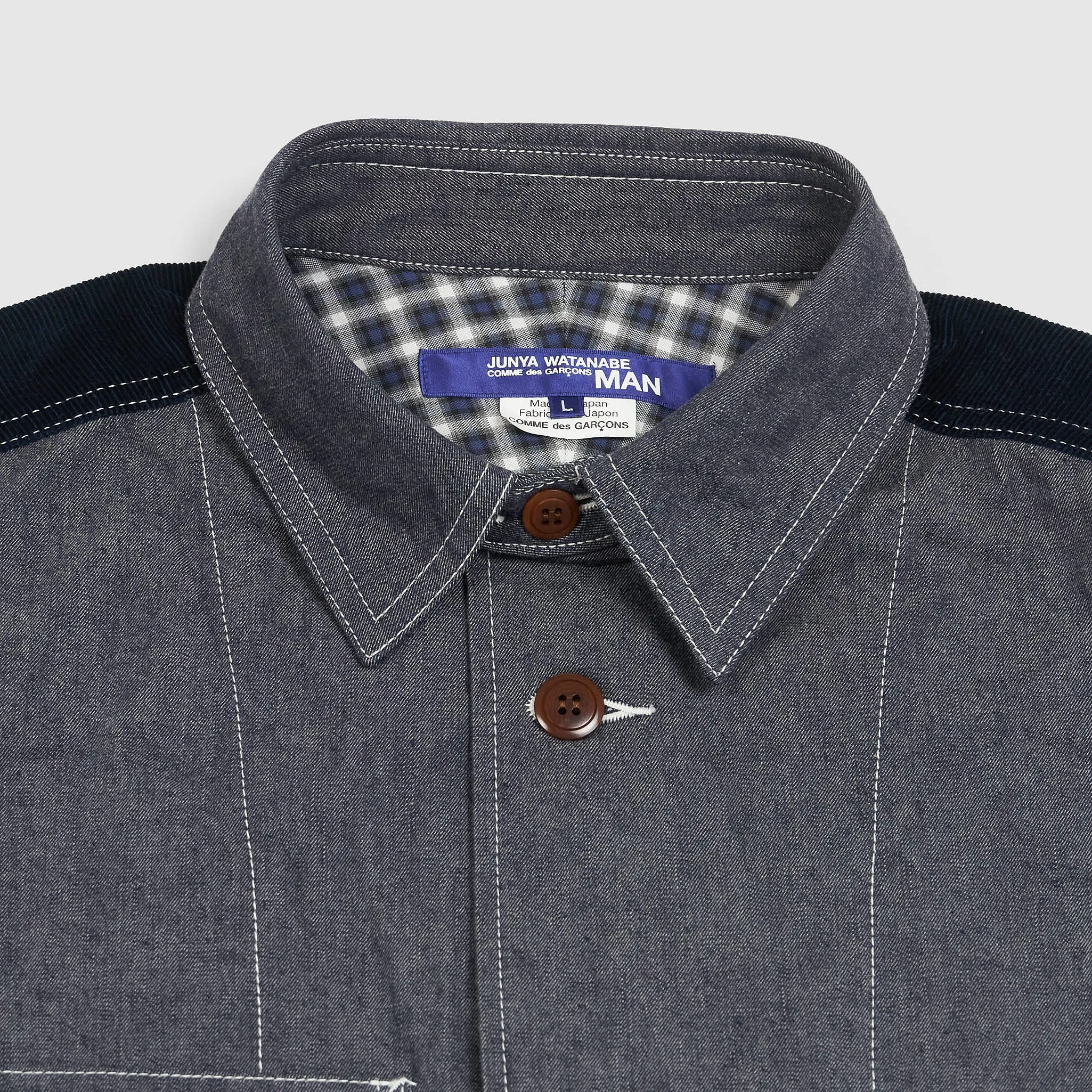 Junya Watanabe Man 4-Pocket Plaid Work Jacket sold by DeeCee style product image thumbnail 3